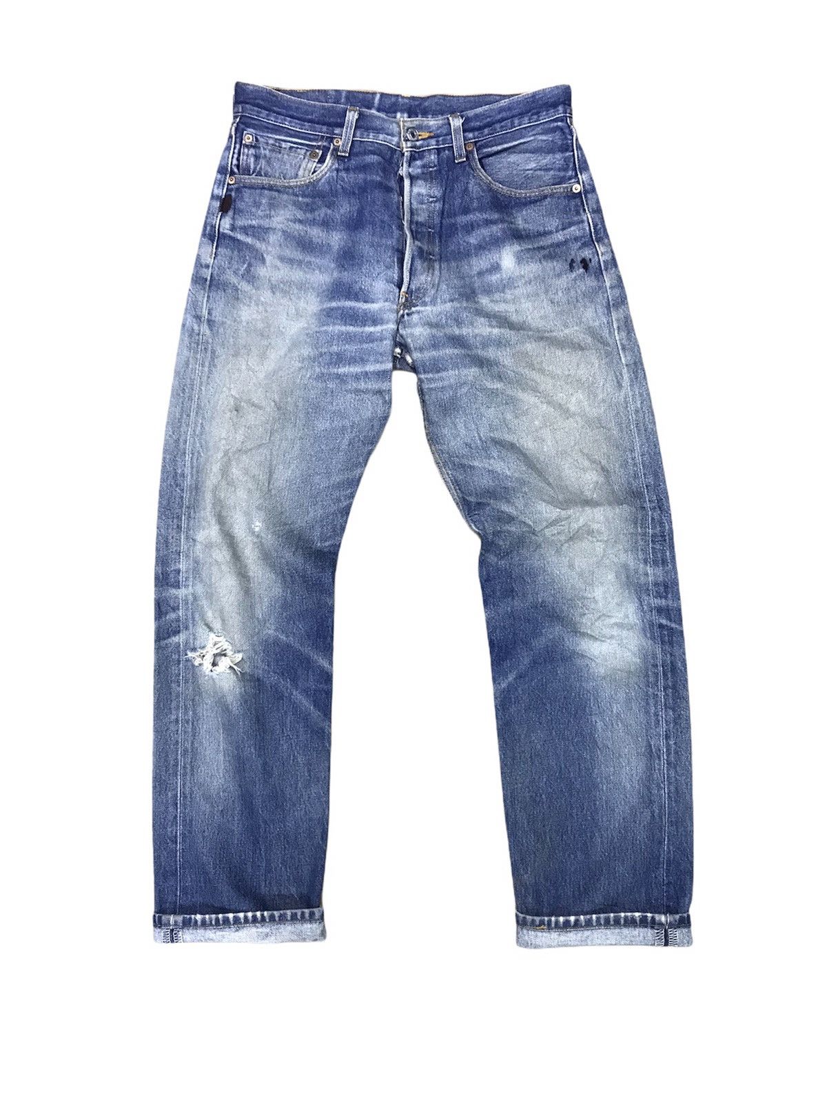 Vintage Levi's 501 Distressed Denim Size 33x32