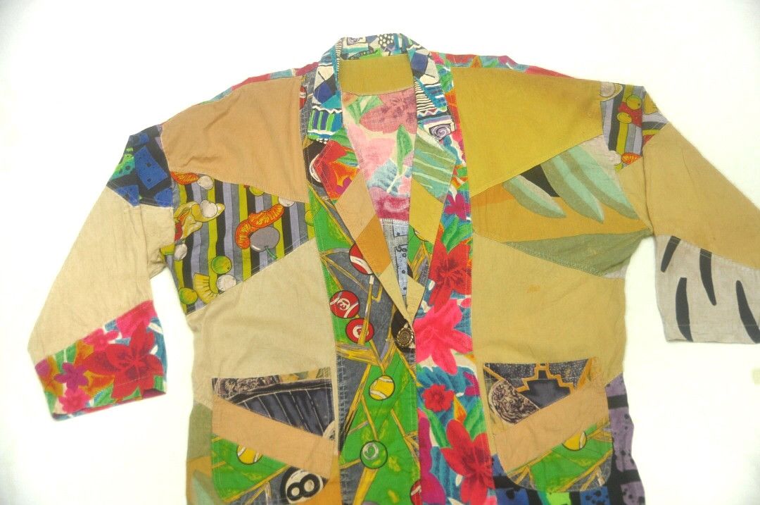 Designer × Japanese Brand Vintage Japanese Multicolour Colourful Blazer Jacket Size US XL / EU 56 / 4 - 2 Thumbnail