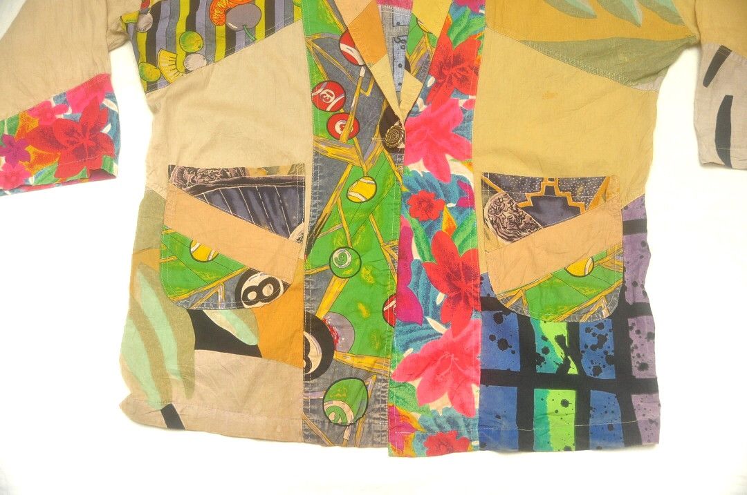 Designer × Japanese Brand Vintage Japanese Multicolour Colourful Blazer Jacket Size US XL / EU 56 / 4 - 6 Thumbnail