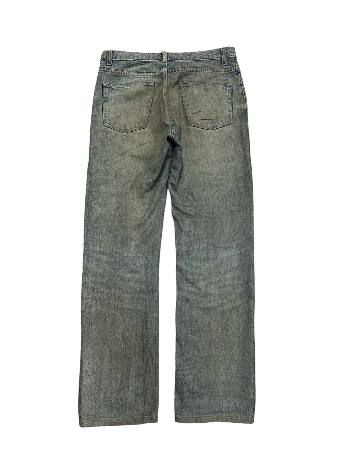 Helmut Lang THRASHED HELMUT LANG DISTRESSED DENIM PANTS KURT KOBAIN Size US 31 - 6 Thumbnail