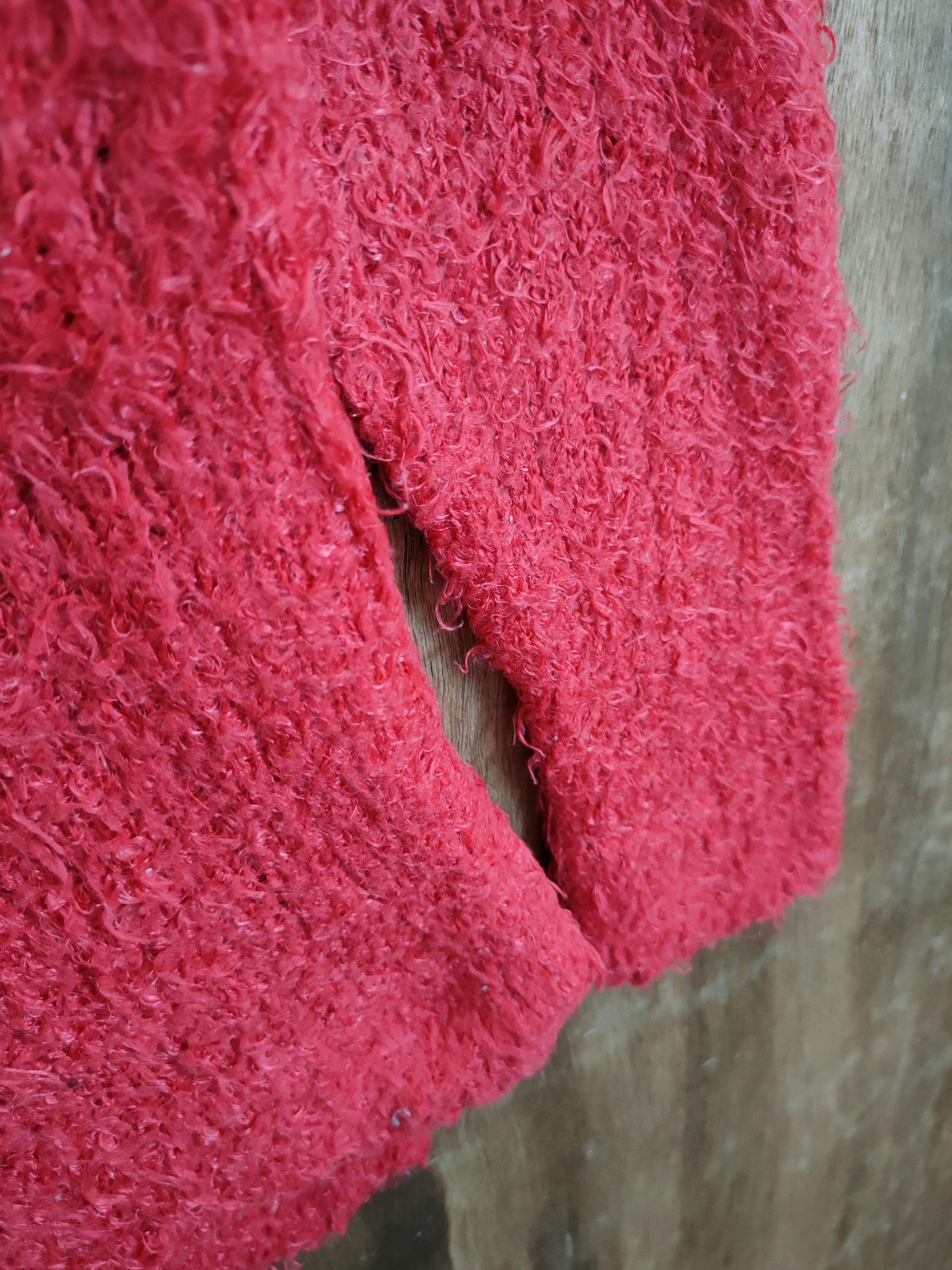 Homespun Knitwear D Chocol Rafine Red Shag shaggy mohair fur knitwear #46-912 Size S / US 4 / IT 40 - 8 Thumbnail