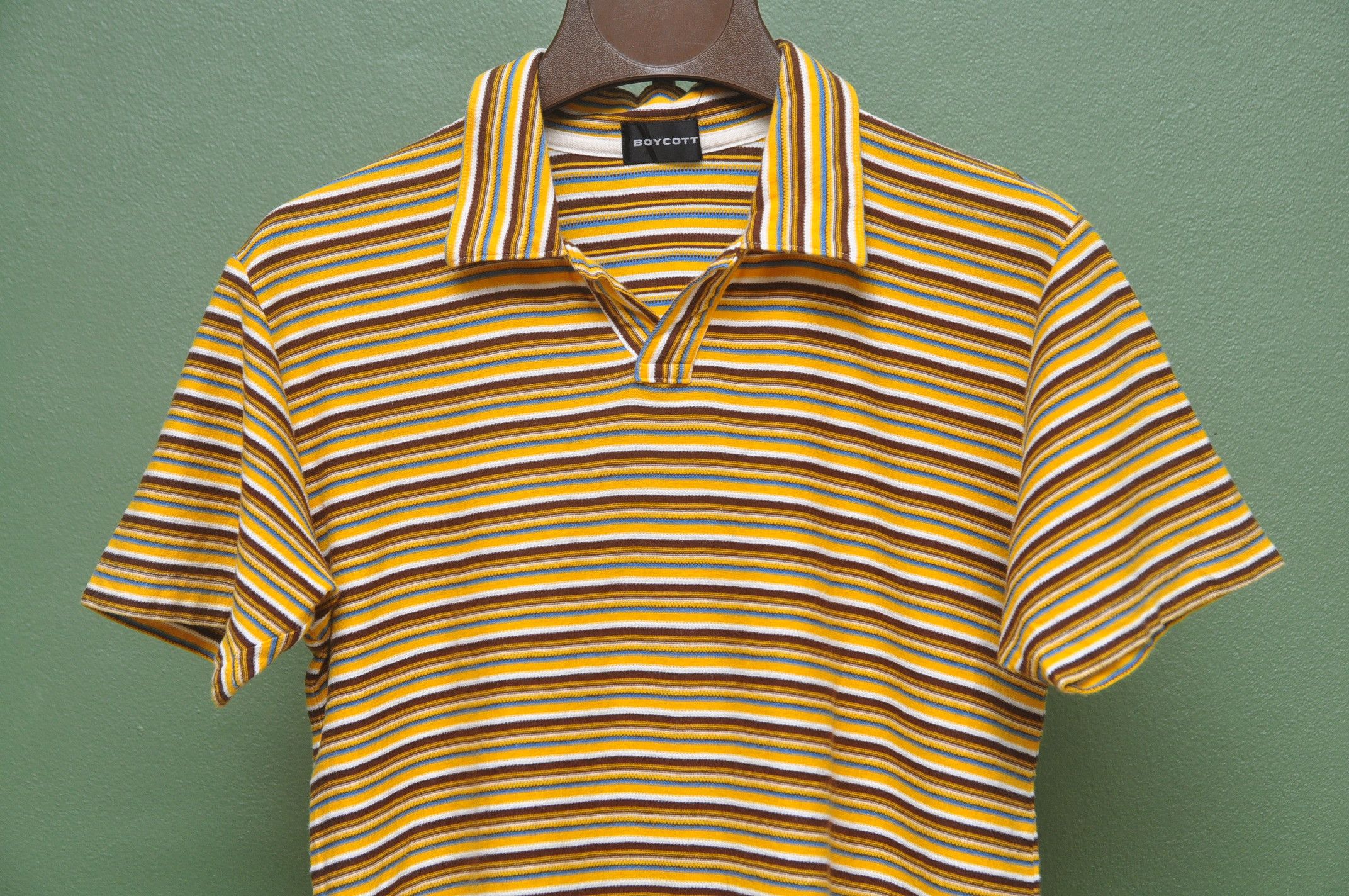 Japanese Brand × Vintage Boycott Line Stripes Made In Japan Shirt Size US M / EU 48-50 / 2 - 3 Thumbnail