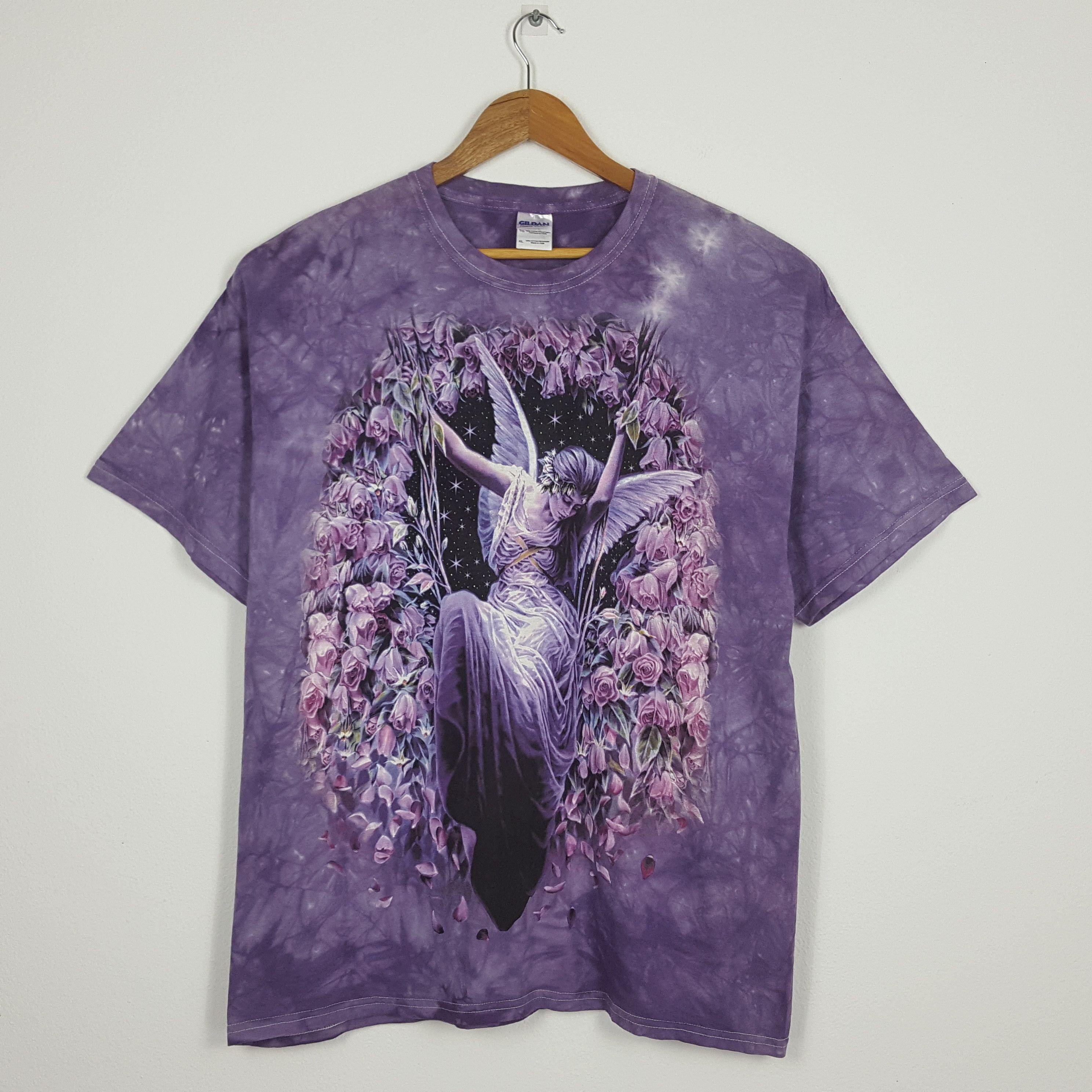 Vintage Vintage Angel art tie dye nice design t-shirt Size US XL / EU 56 / 4 - 1 Thumbnail
