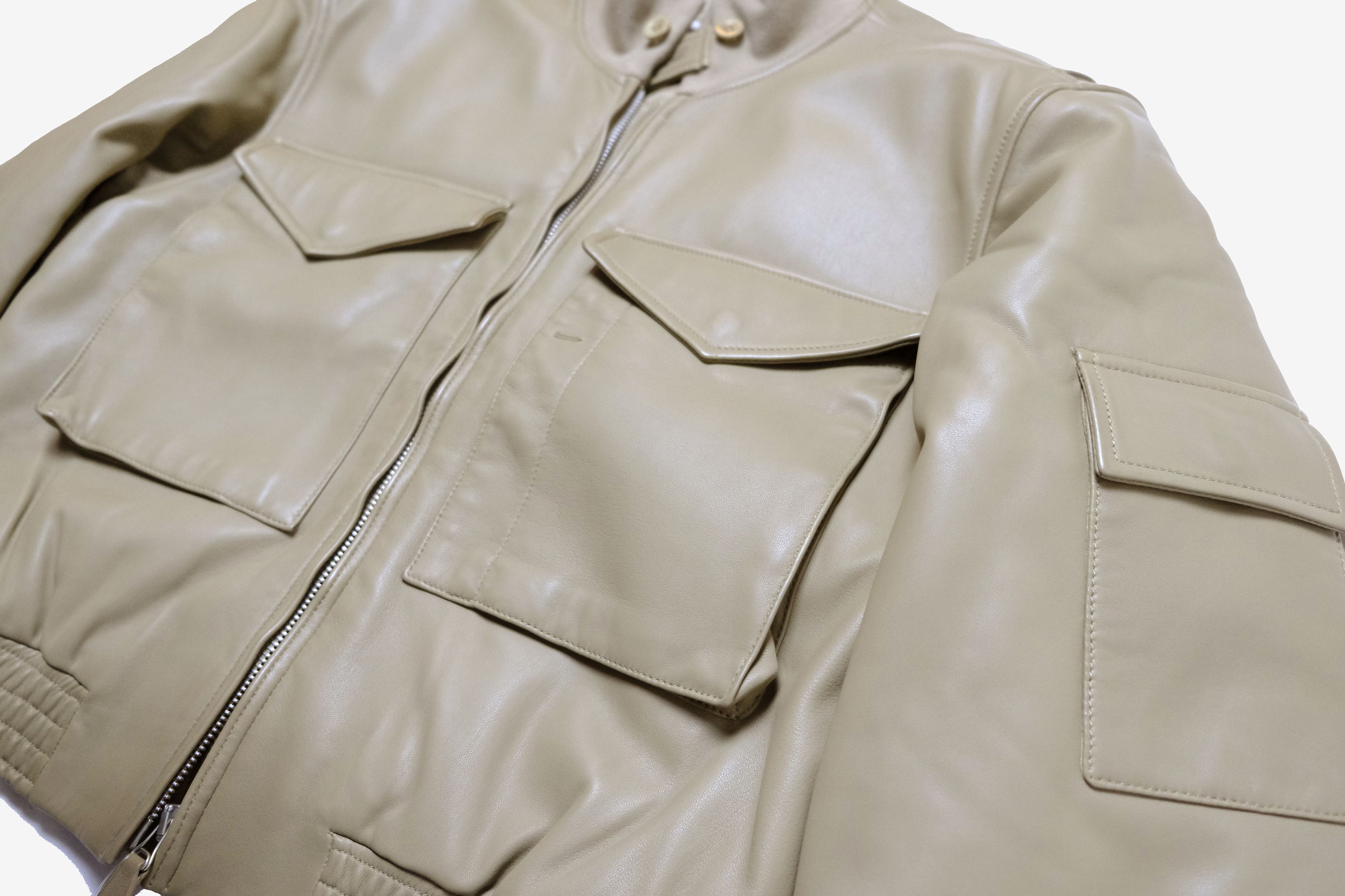 Maison Margiela Maison Margiela AW20 Sample Leather Utility Bomber Jacket Size US M / EU 48-50 / 2 - 7 Thumbnail