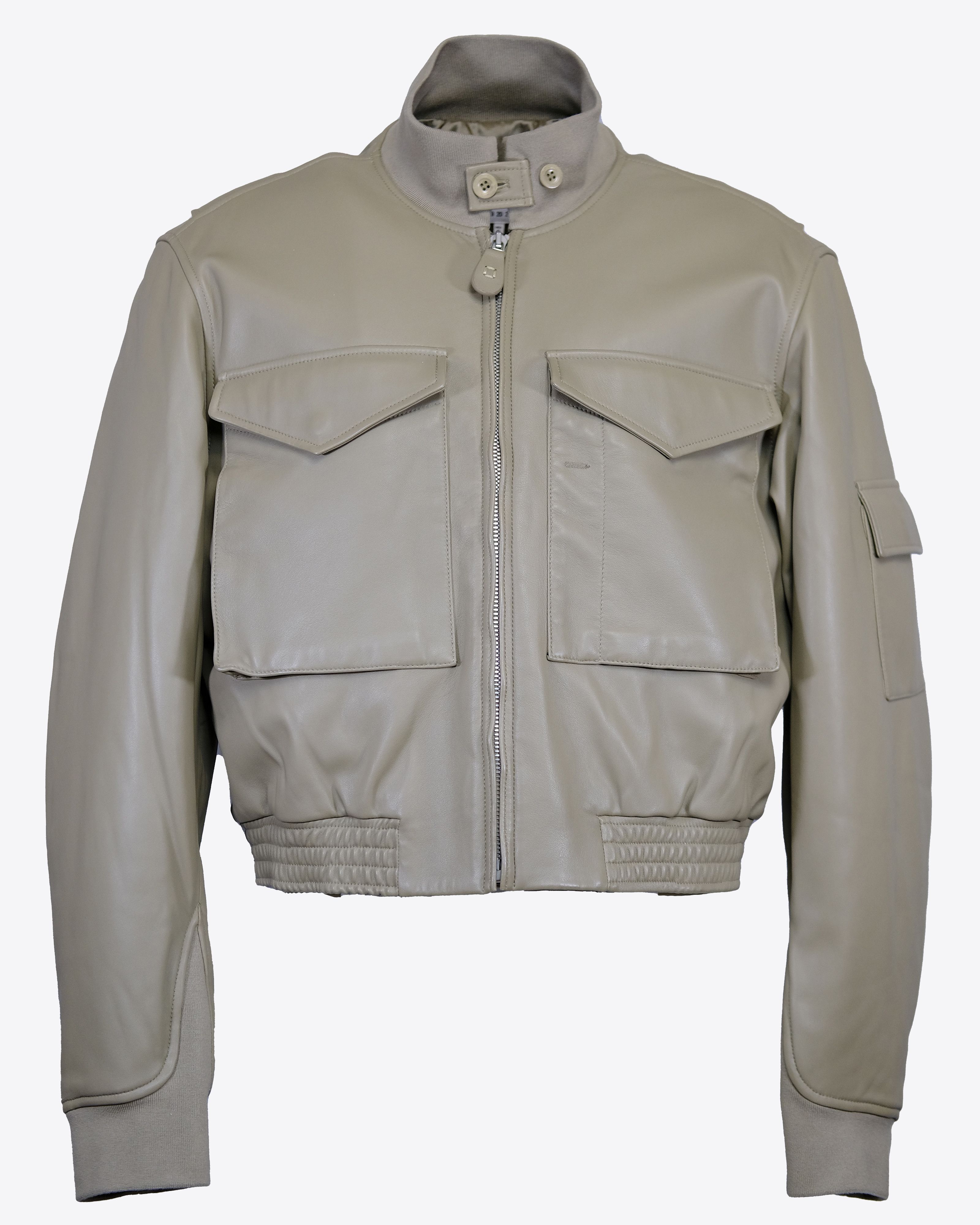 Maison Margiela Maison Margiela AW20 Sample Leather Utility Bomber Jacket Size US M / EU 48-50 / 2 - 1 Thumbnail