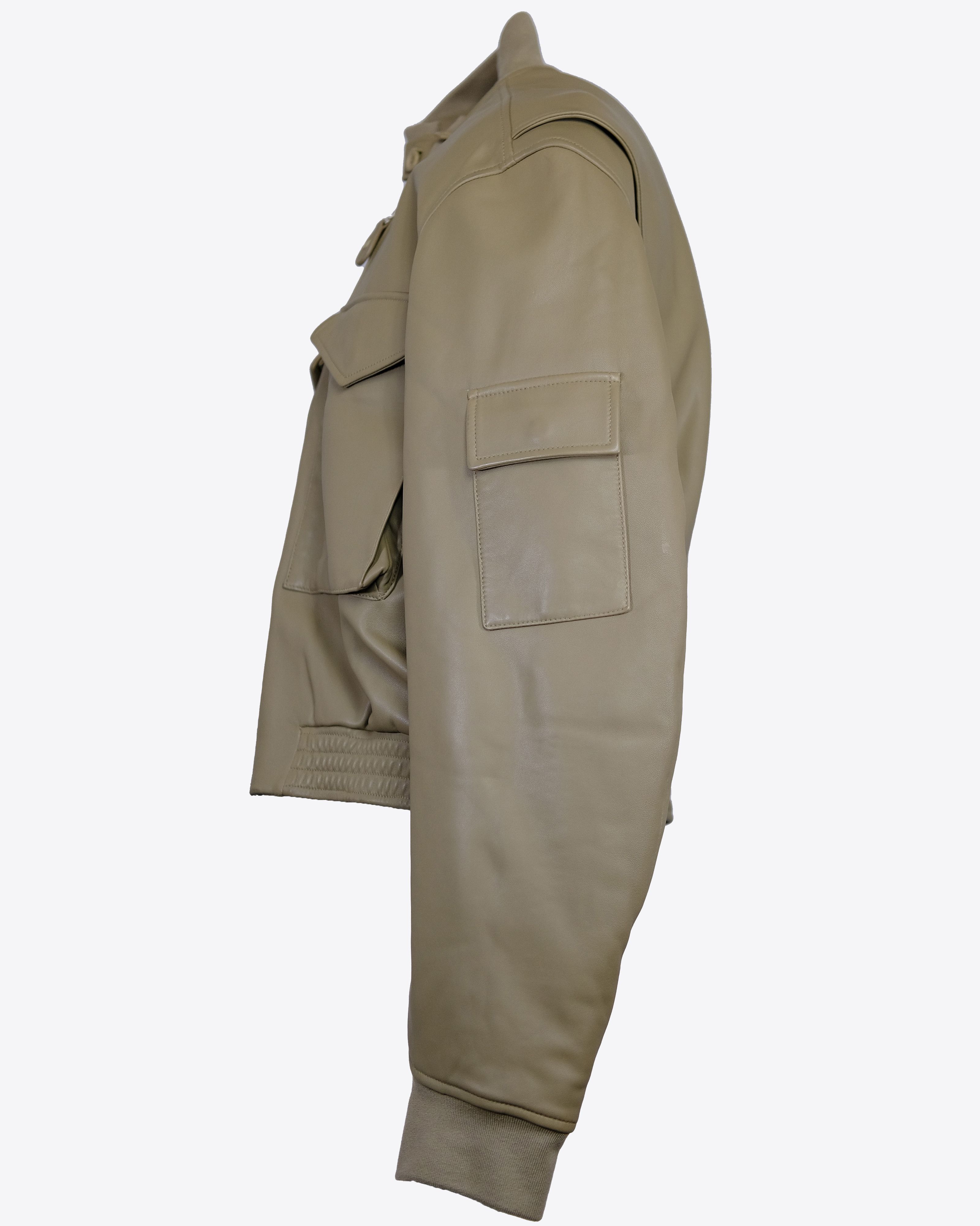 Maison Margiela Maison Margiela AW20 Sample Leather Utility Bomber Jacket Size US M / EU 48-50 / 2 - 3 Thumbnail