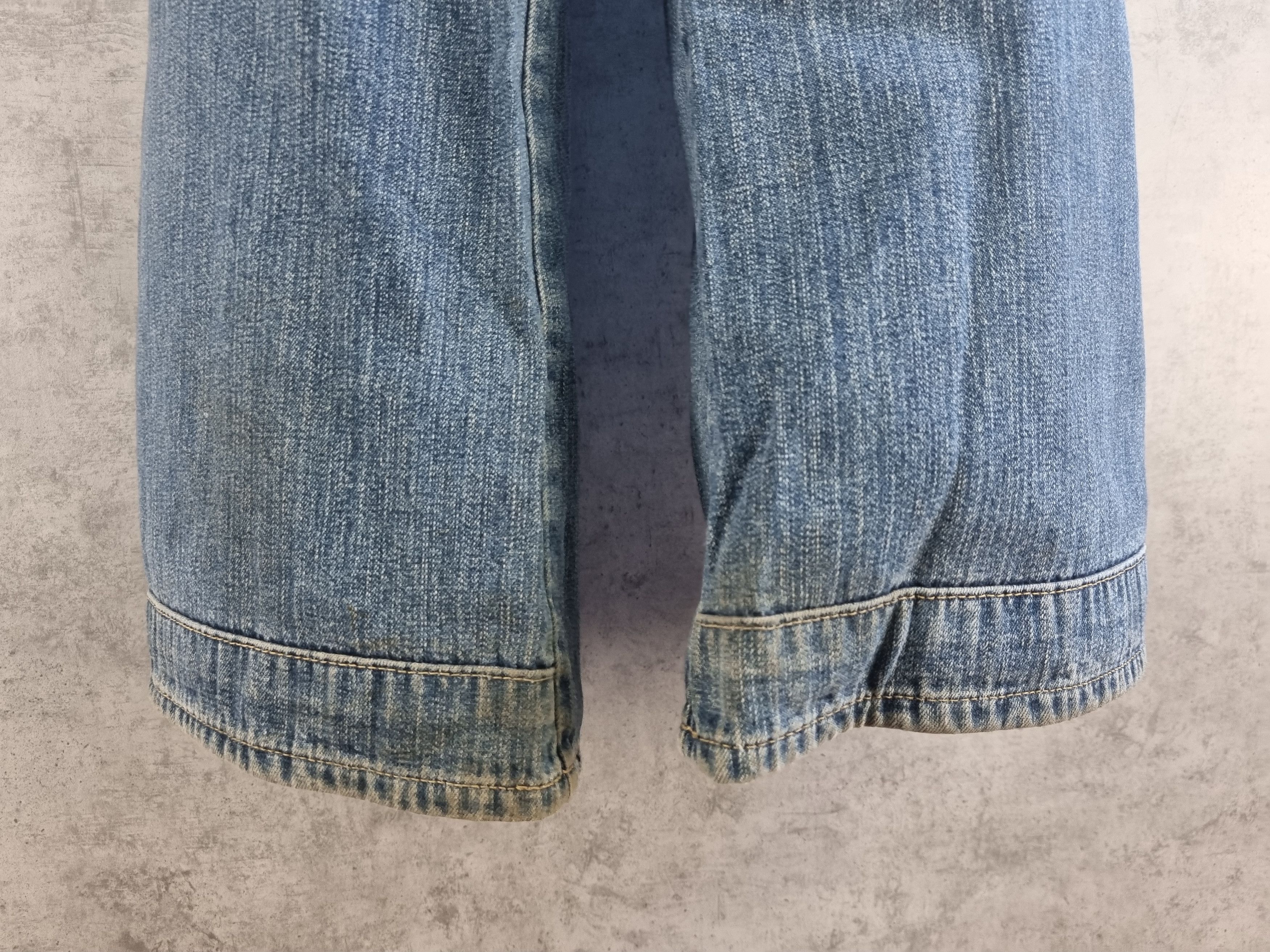 G-Star 90s Rare GSTAR Biker Knee Flared Jeans Stone Washed Size US 33 - 12 Thumbnail