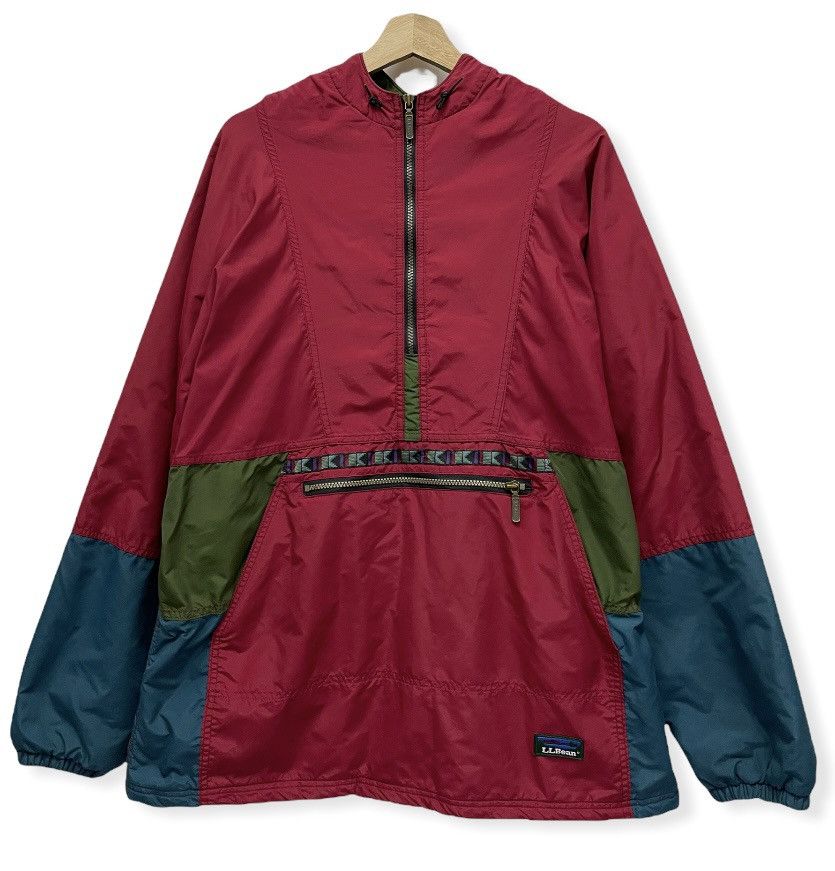 BEST VINTAGE! LL BEAN Thinsulate 3M Half Zip Hoodie USA