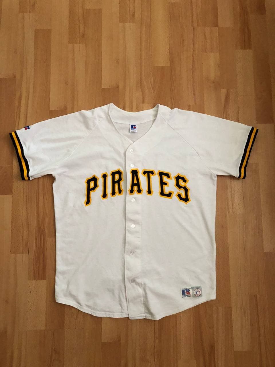 MLB Vintage 90s Russell Athletic Pittsburgh Pirate Jersey Shirt Size US L / EU 52-54 / 3 - 1 Thumbnail