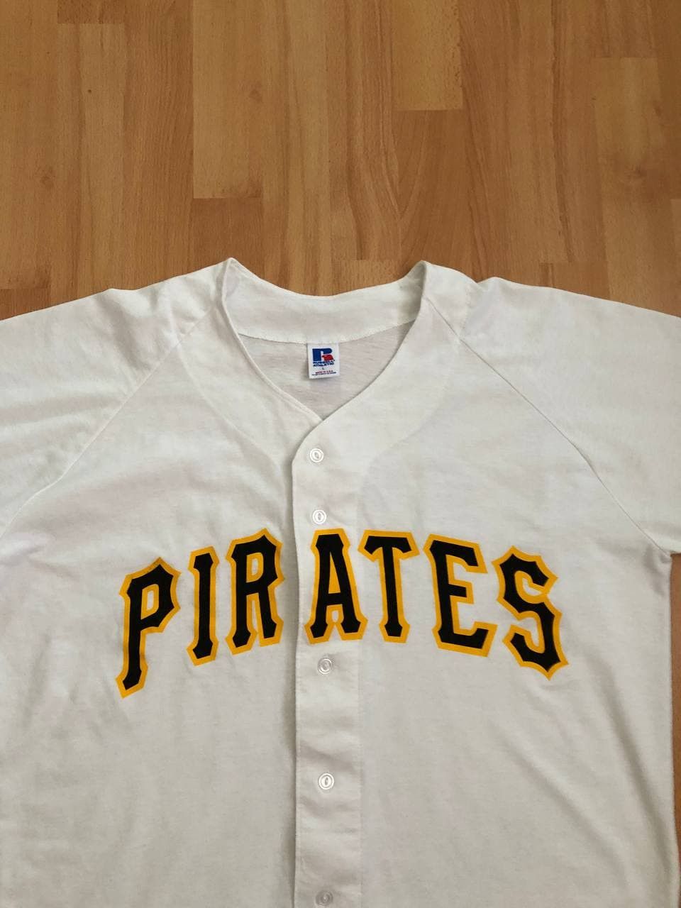 MLB Vintage 90s Russell Athletic Pittsburgh Pirate Jersey Shirt Size US L / EU 52-54 / 3 - 2 Thumbnail