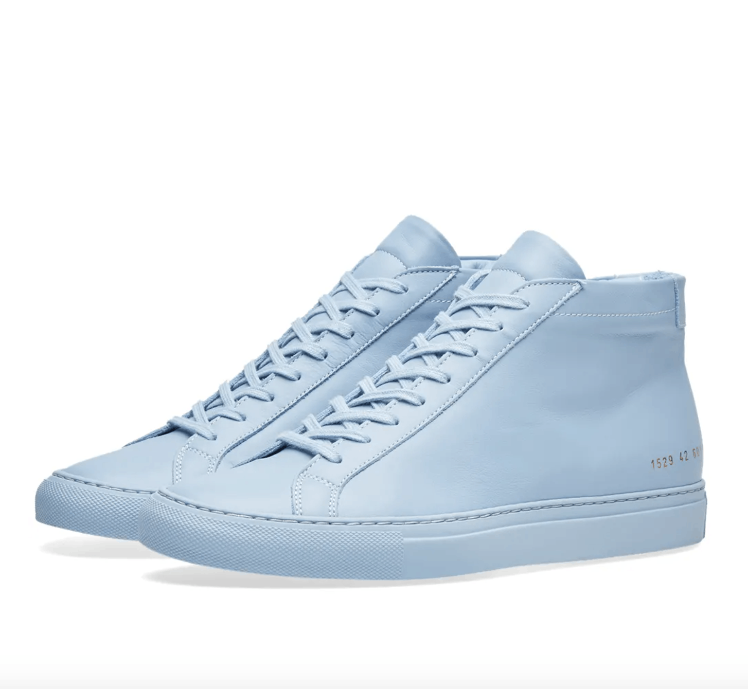 Common Projects ACHILLES MID SNEAKERS - BLUE Size US 8 / EU 41 - 1 Thumbnail