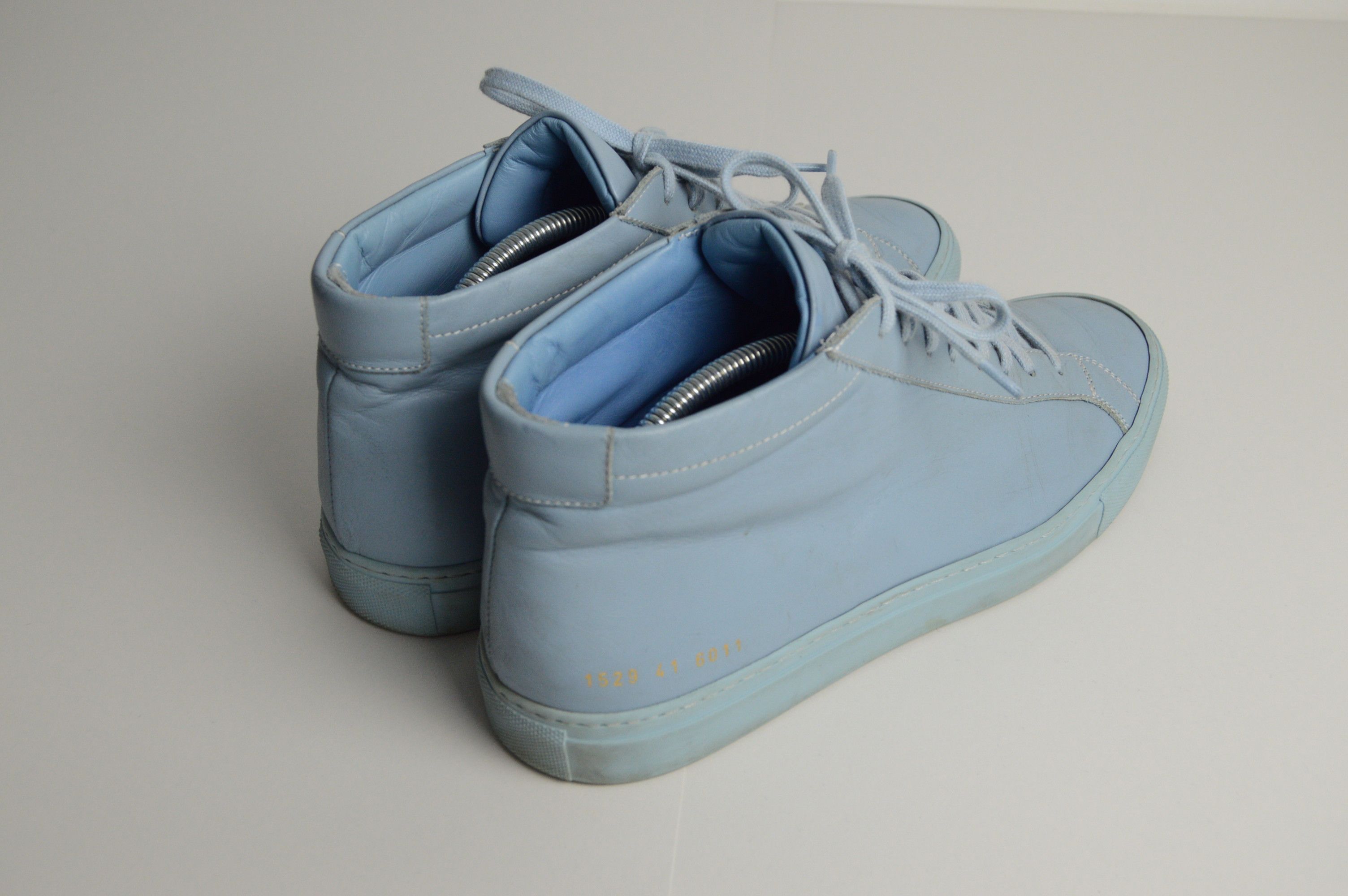 Common Projects ACHILLES MID SNEAKERS - BLUE Size US 8 / EU 41 - 6 Thumbnail