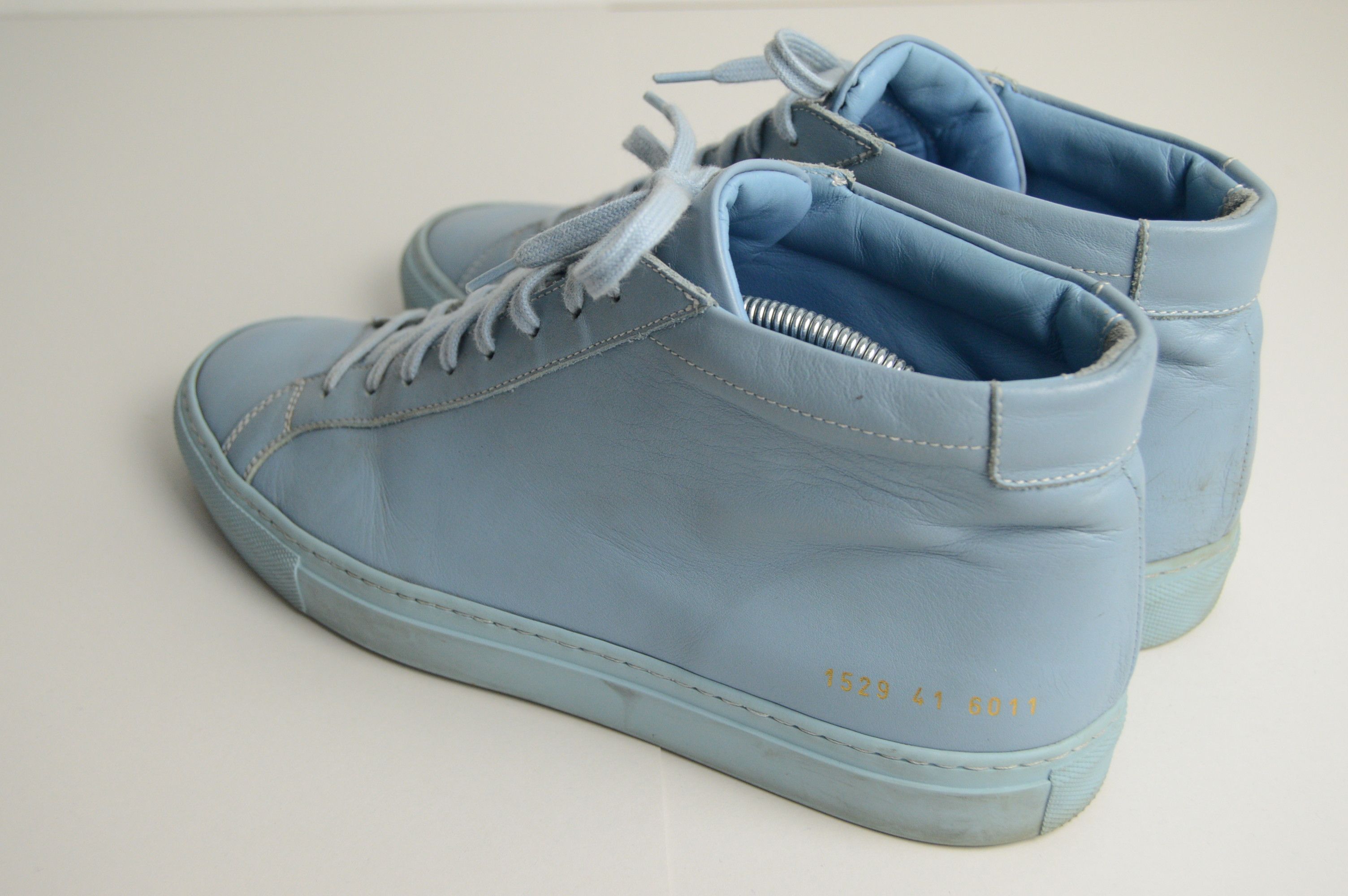 Common Projects ACHILLES MID SNEAKERS - BLUE Size US 8 / EU 41 - 8 Thumbnail