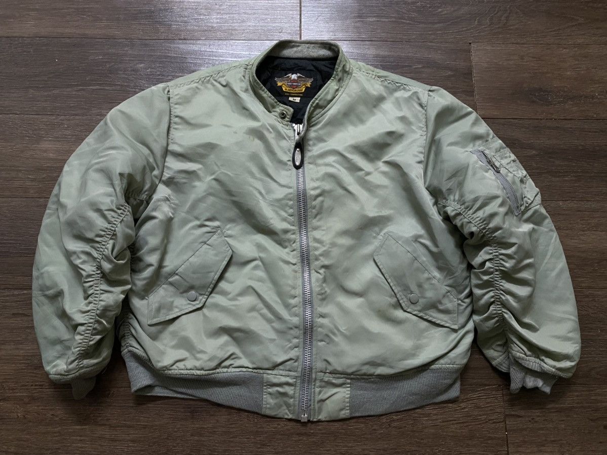 Harley Davidson × Vintage Vintage Harley Davidson Bomber Jacket american legend Size US M / EU 48-50 / 2 - 1 Thumbnail