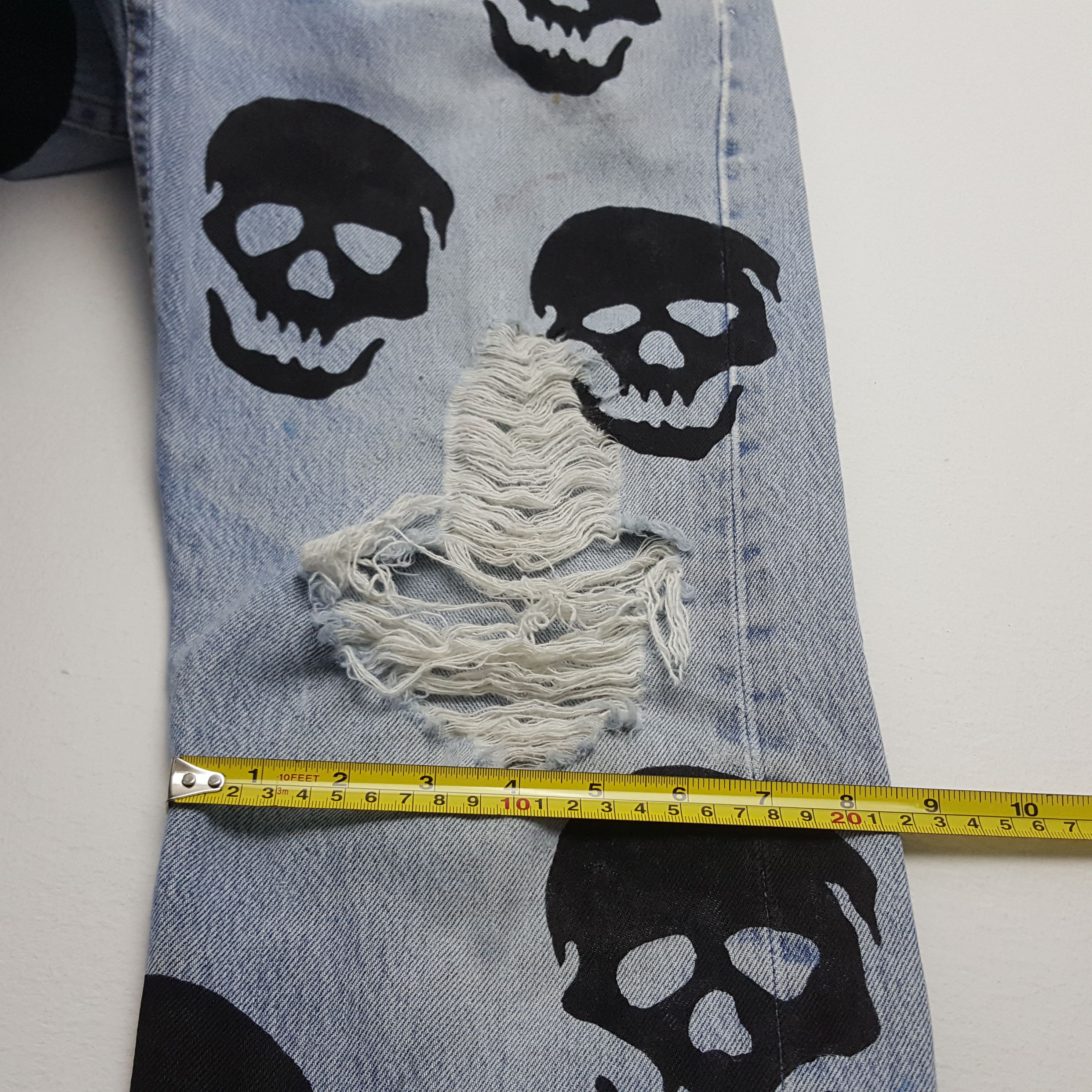 Levi's × Vintage Vintage Levi's 501 X Skull Distressed Kurt Cobai Pants cp1 Size US 32 / EU 48 - 17 Thumbnail