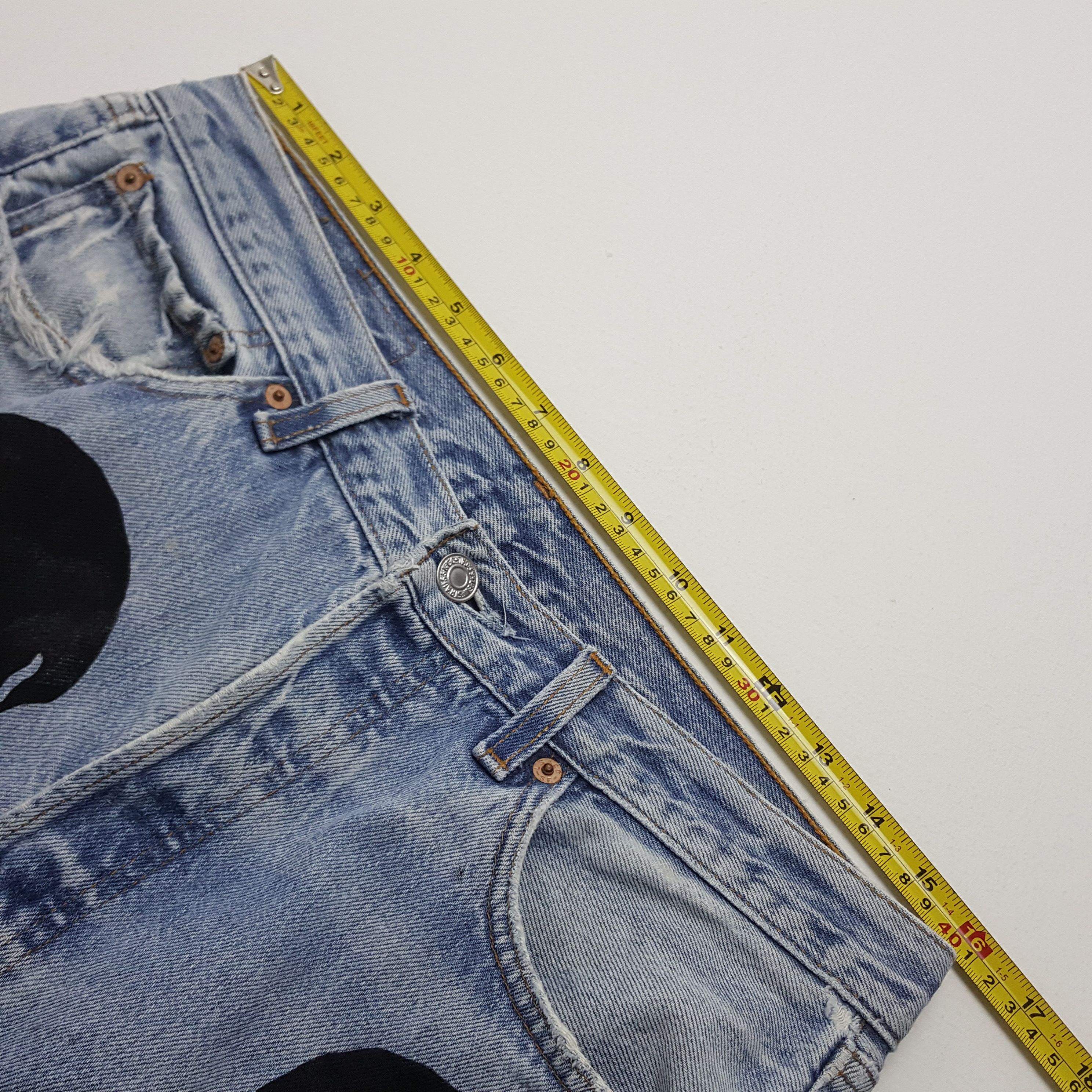 Levi's × Vintage Vintage Levi's 501 X Skull Distressed Kurt Cobai Pants cp1 Size US 32 / EU 48 - 15 Thumbnail