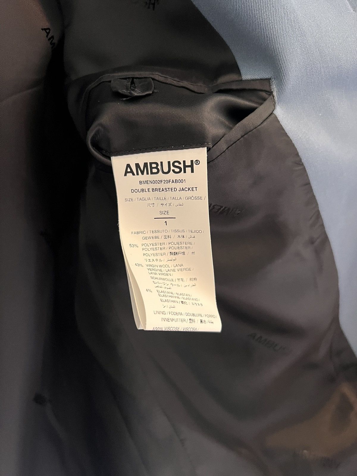 Ambush Design Brand New with Tags Ambush Double Breasted Blazer Size 40R - 4 Thumbnail