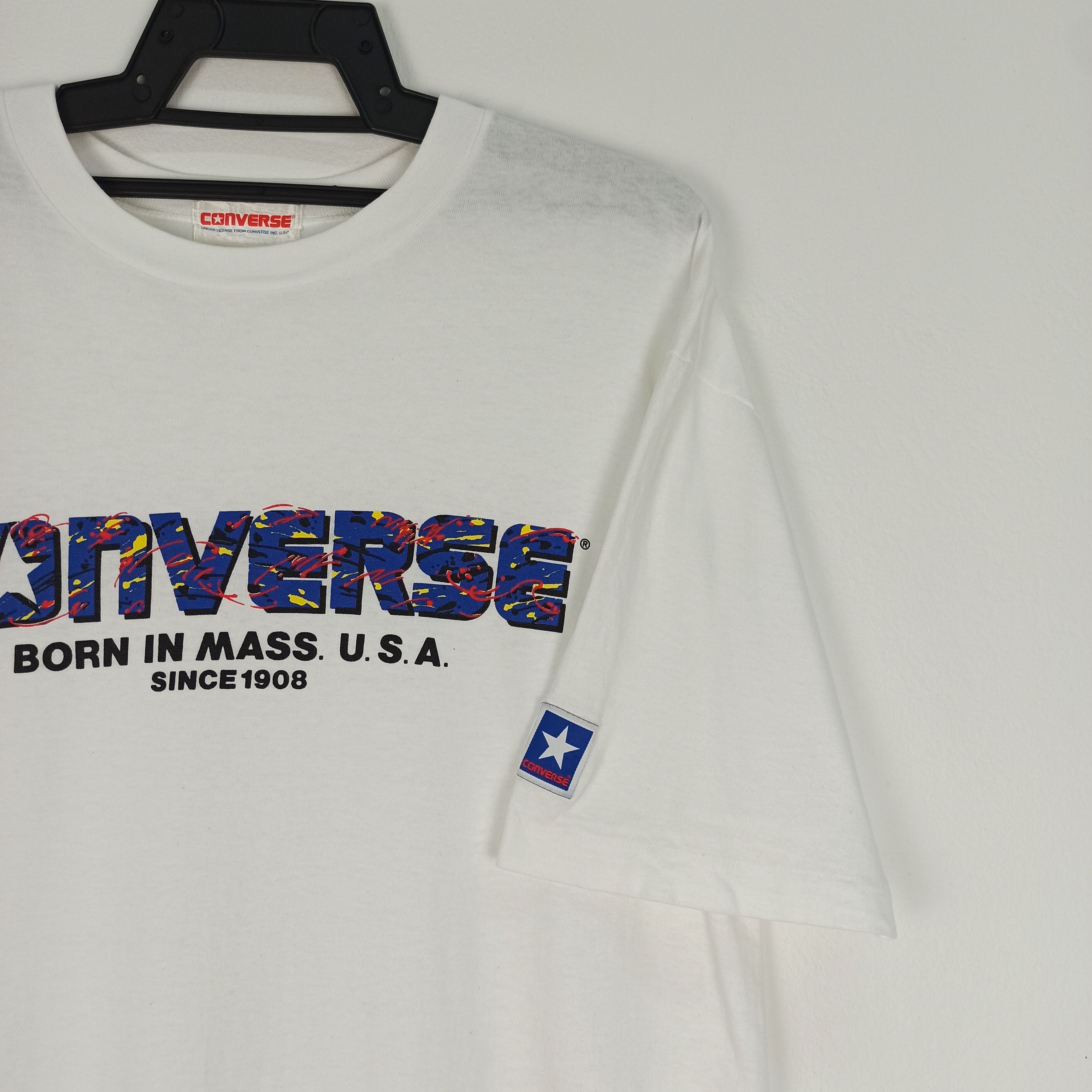 Converse Rare🔥 Converse Big Logo Tshirt Made in Japan Size US L / EU 52-54 / 3 - 3 Thumbnail