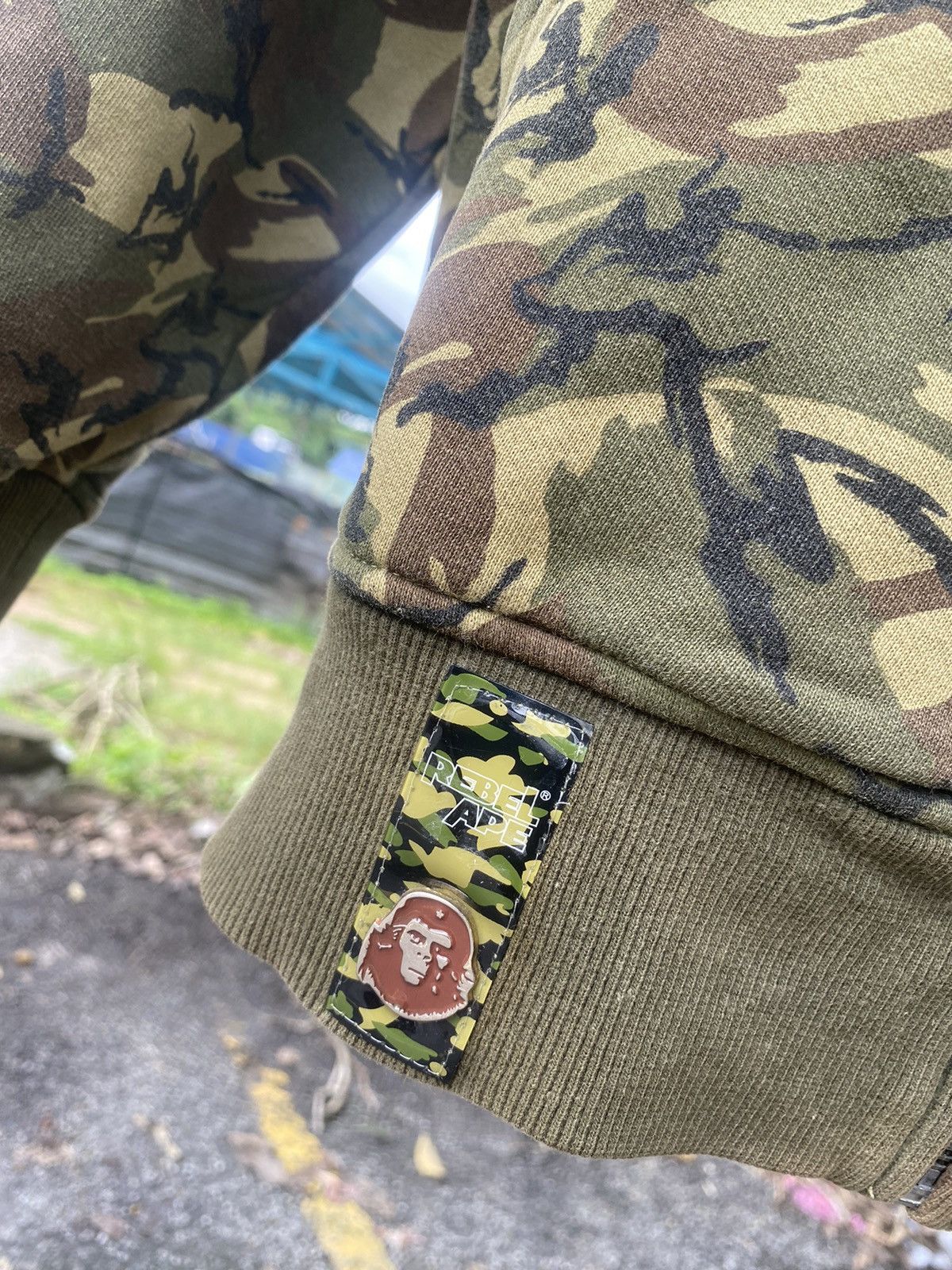 If Six Was Nine Rebel Ape Camo Hoodie Full Zip Che Guevara Size US L / EU 52-54 / 3 - 3 Thumbnail
