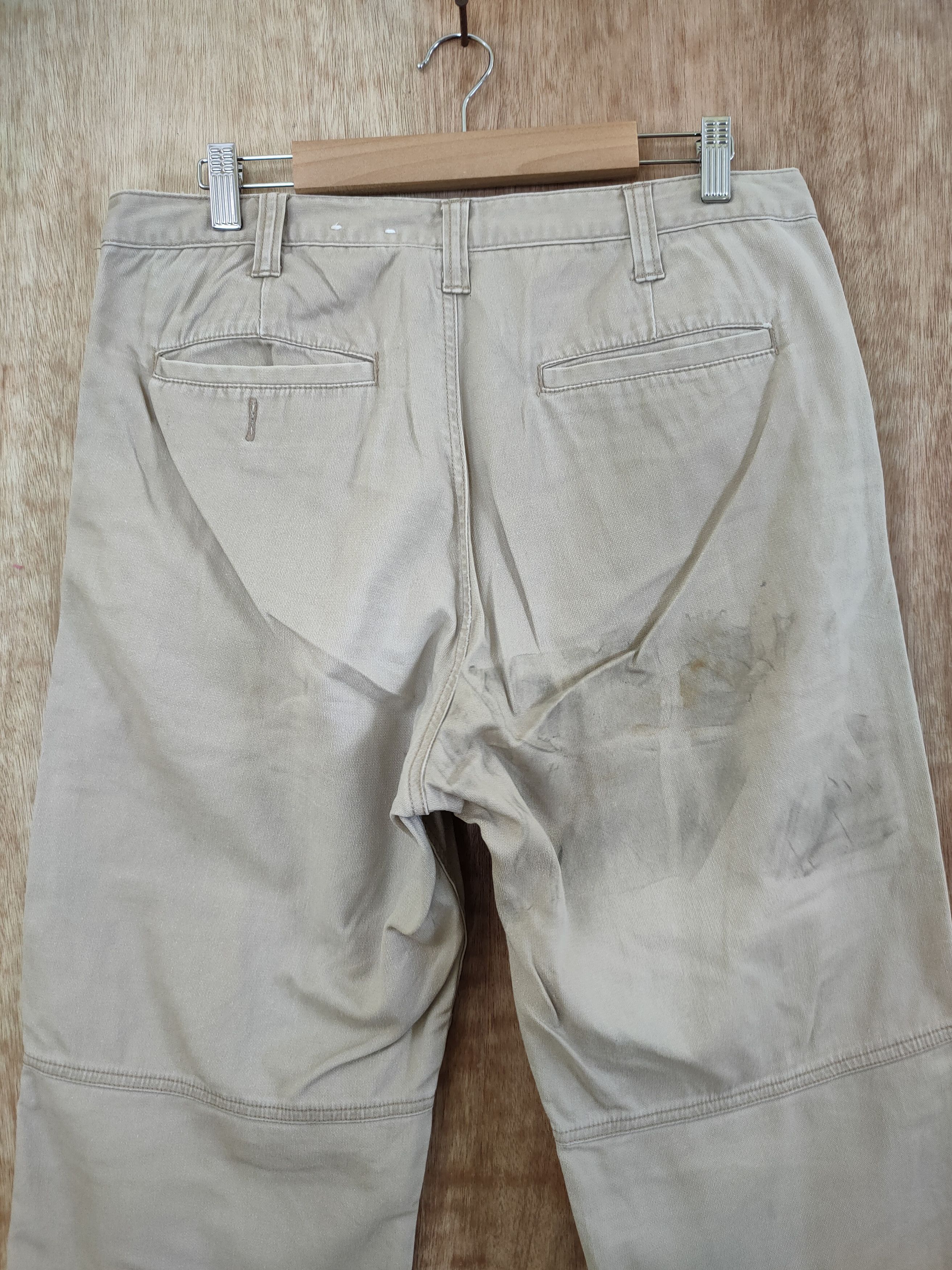 Japanese Brand DL Japan vintage distressed dirty cargo pants #sp46-259T Size US 33 - 9 Thumbnail