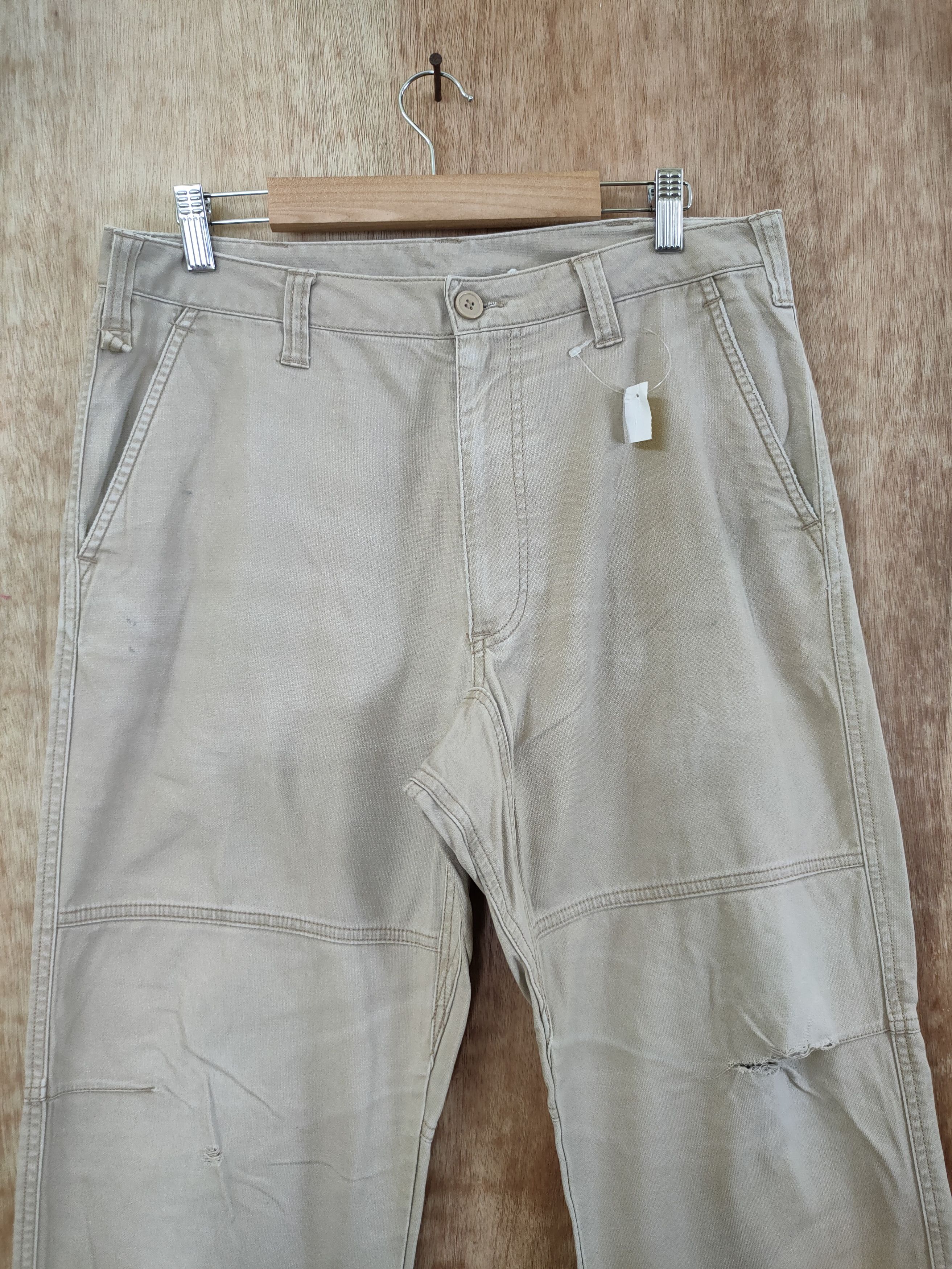 Japanese Brand DL Japan vintage distressed dirty cargo pants #sp46-259T Size US 33 - 4 Thumbnail