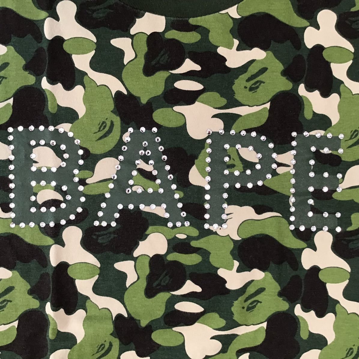 Bape × Swarovski Swarovski BAPE logo ABC camo green T-shirt ape NIGO Size US M / EU 48-50 / 2 - 2 Thumbnail