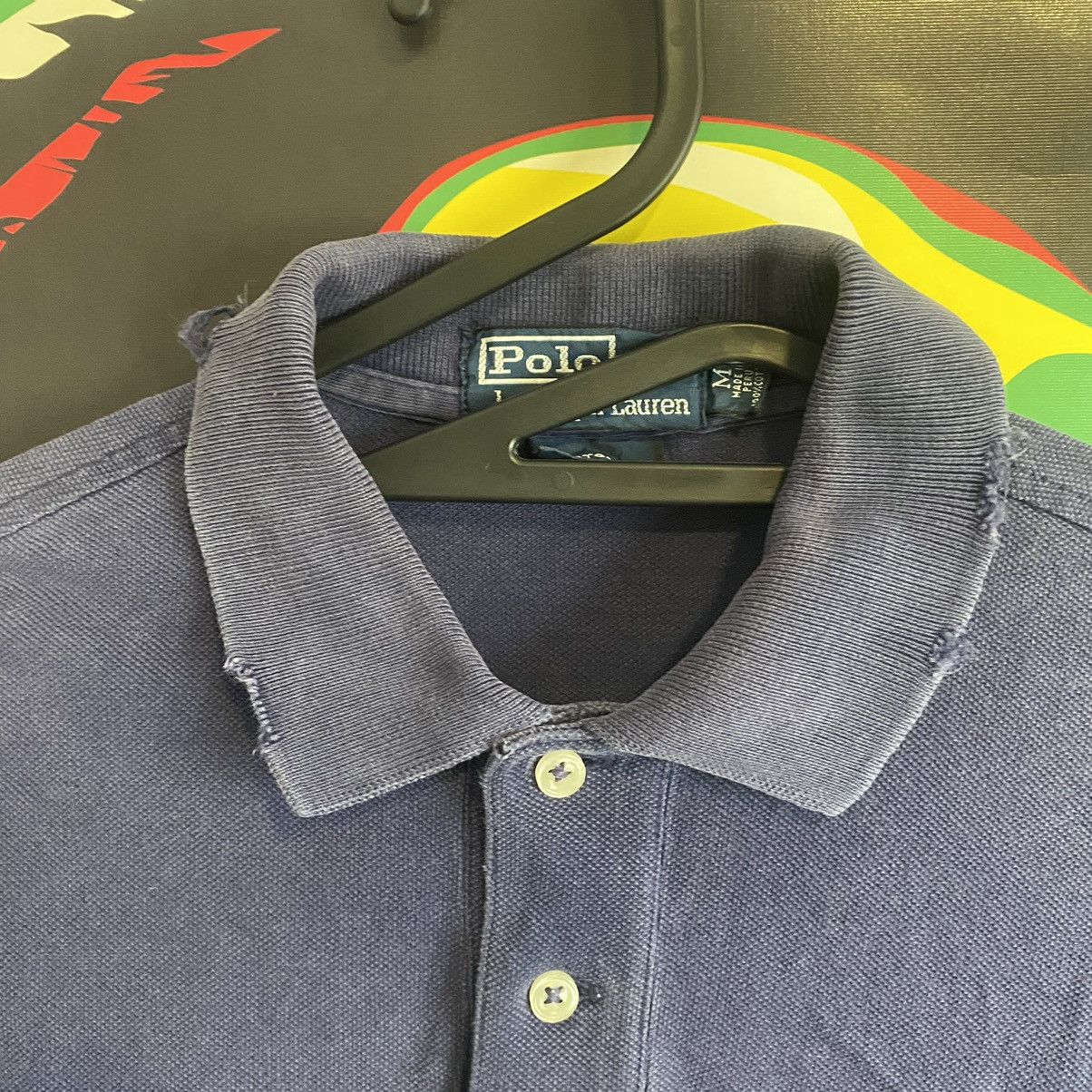 Vintage Vintage Polo Ralph Lauren Big Logo Distressed Shirt Size US S / EU 44-46 / 1 - 7 Thumbnail