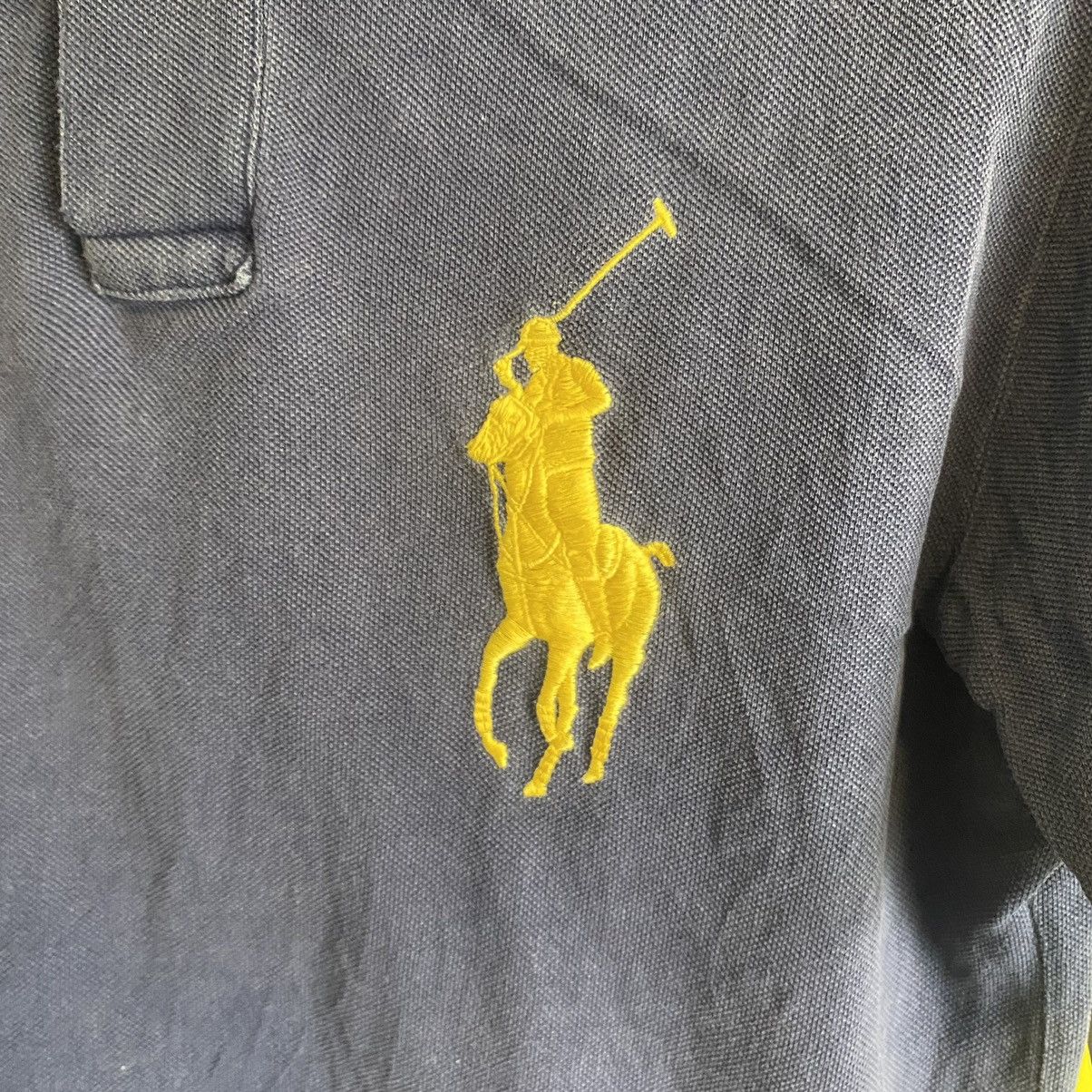 Vintage Vintage Polo Ralph Lauren Big Logo Distressed Shirt Size US S / EU 44-46 / 1 - 2 Thumbnail