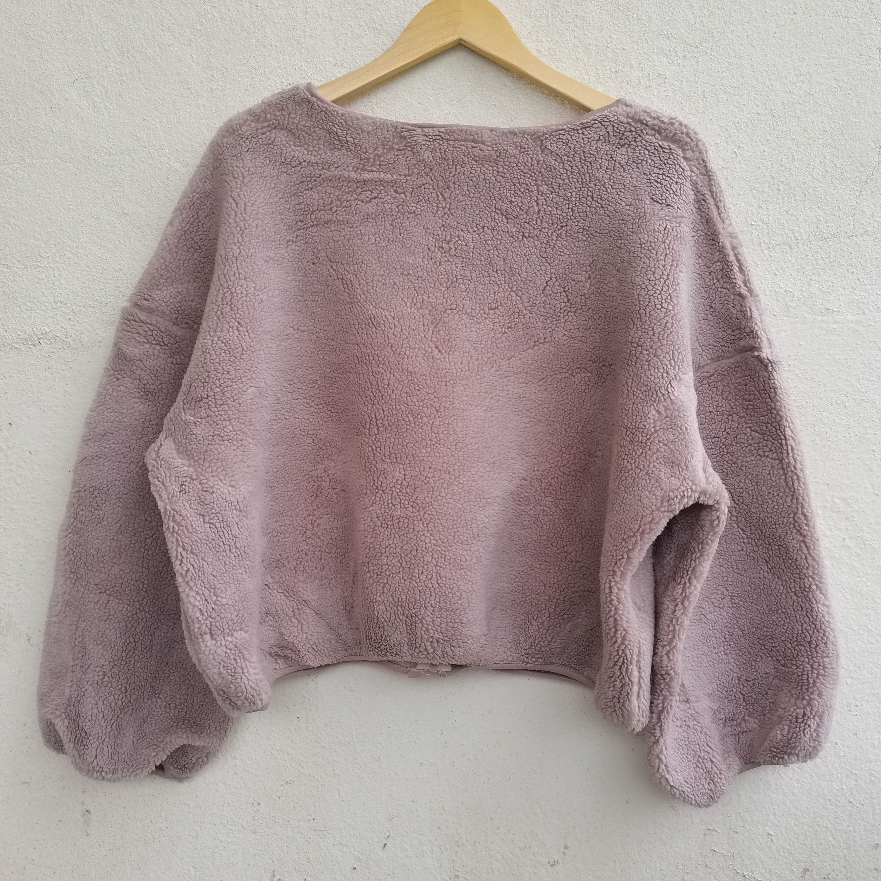 Japanese Brand 🔥STEALS🔥Japanese Brand Sherpa Cropped Zipper Up Cardigan Size US L / EU 52-54 / 3 - 2 Thumbnail