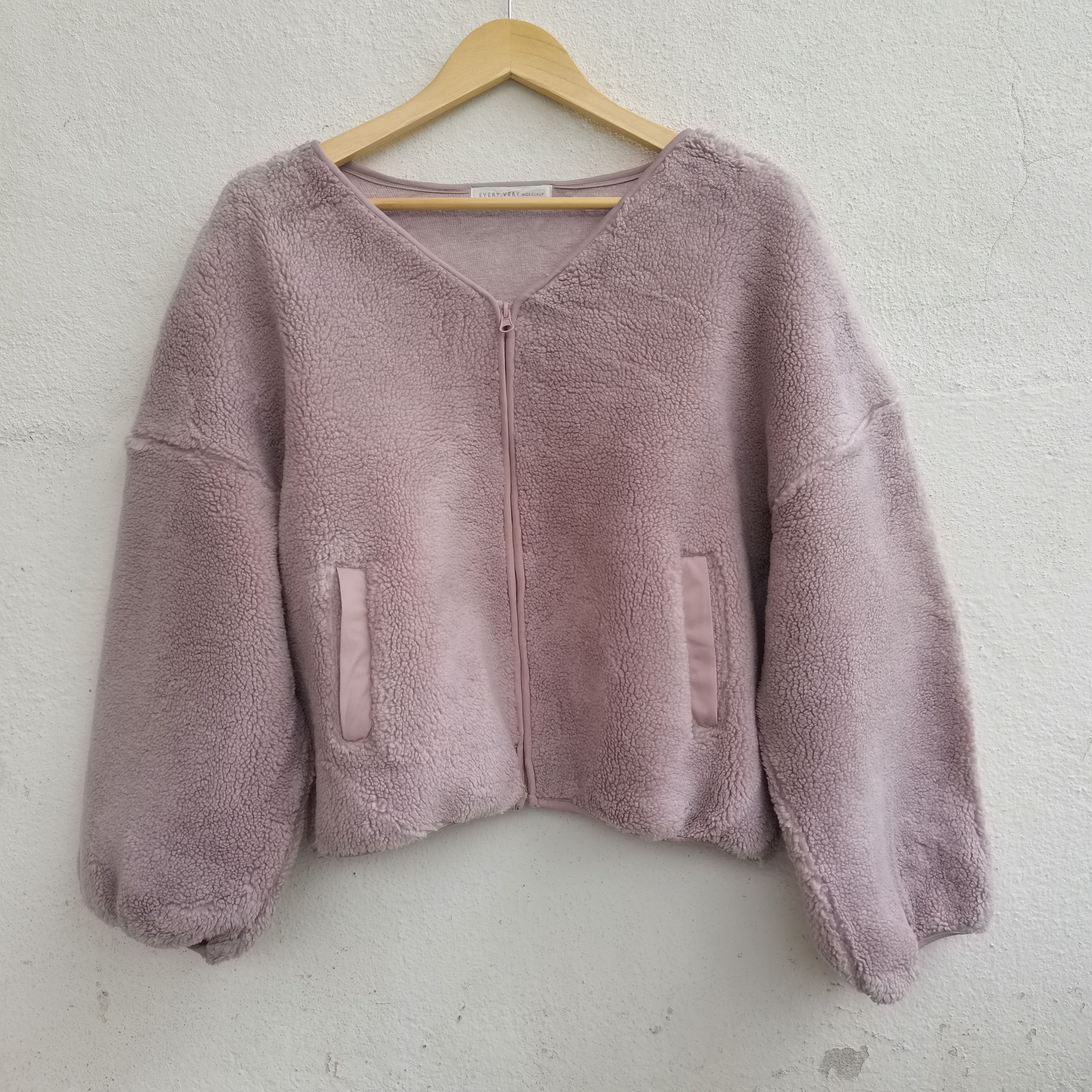 Japanese Brand 🔥STEALS🔥Japanese Brand Sherpa Cropped Zipper Up Cardigan Size US L / EU 52-54 / 3 - 1 Thumbnail