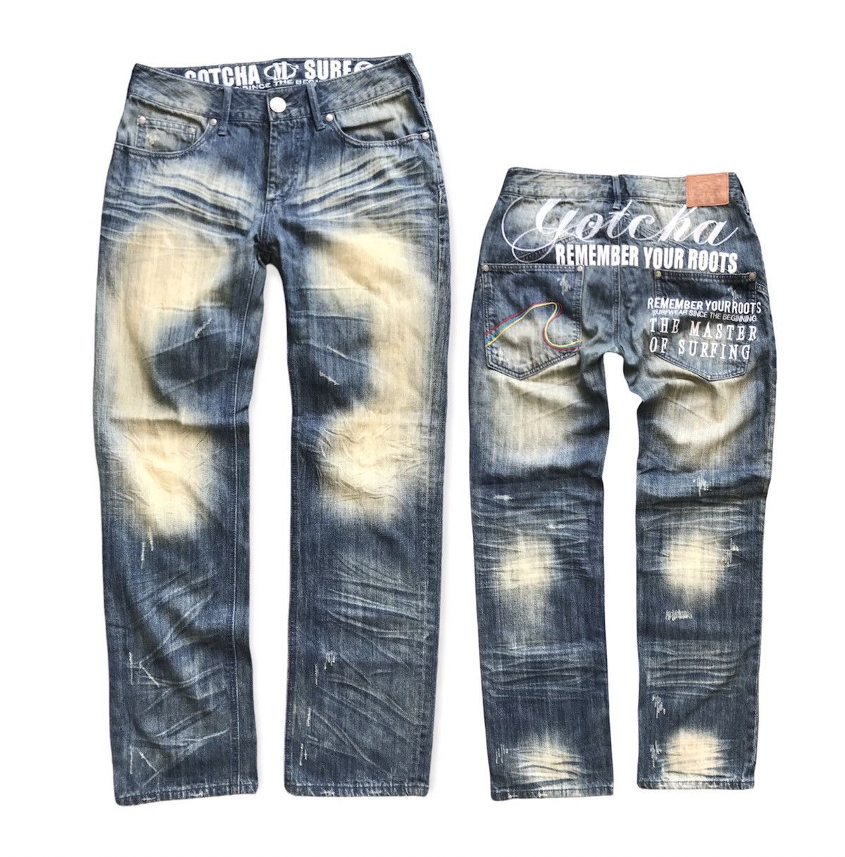 Gotcha Gotcha Vintage Surf Jeans - 90s Vibes Size US 32 / EU 48 - 5 Thumbnail