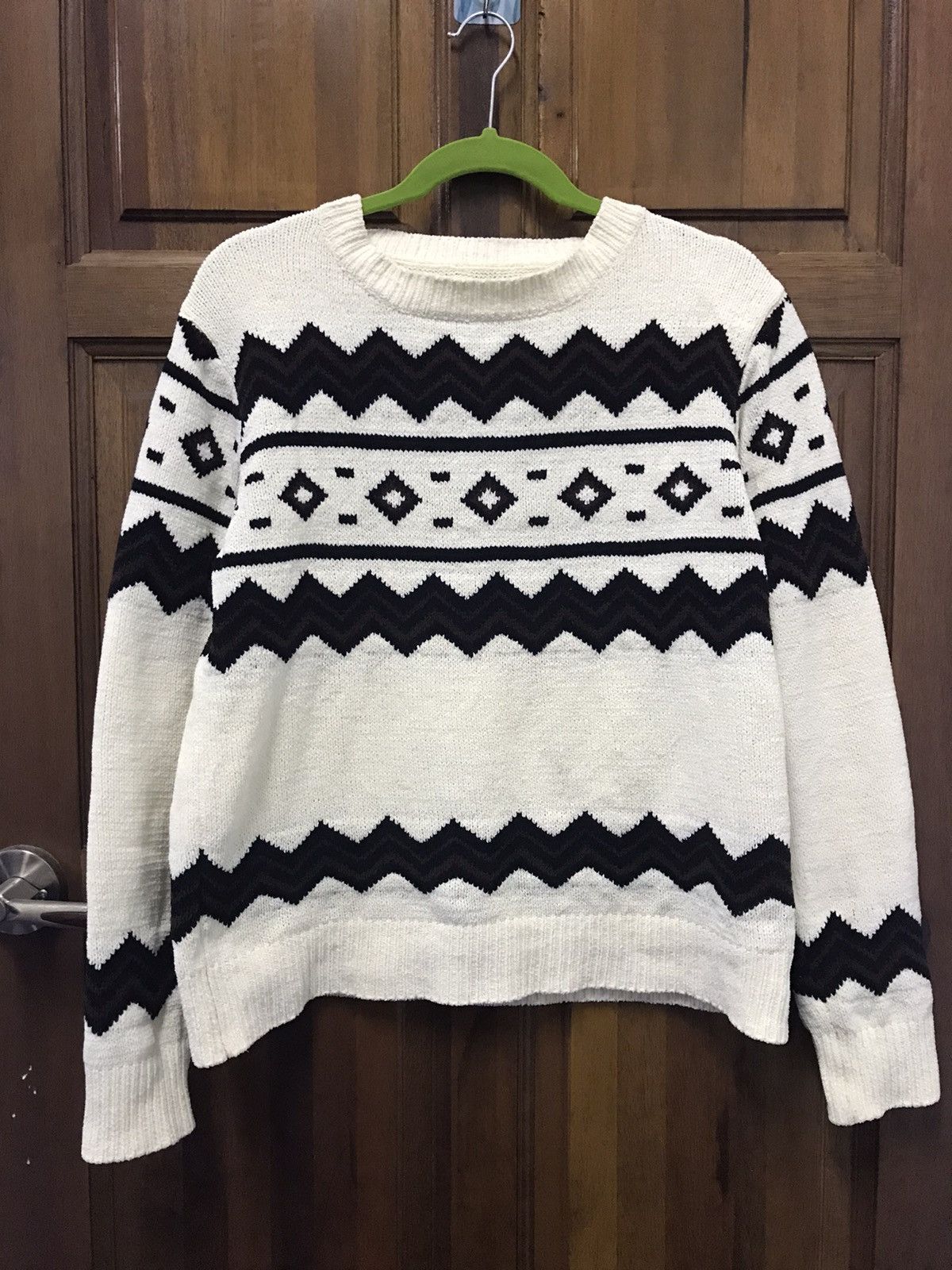 Aran Isles Knitwear × Japanese Brand Galyge Aran Isles Unique Design Knit Sweater Size US M / EU 48-50 / 2 - 2 Thumbnail