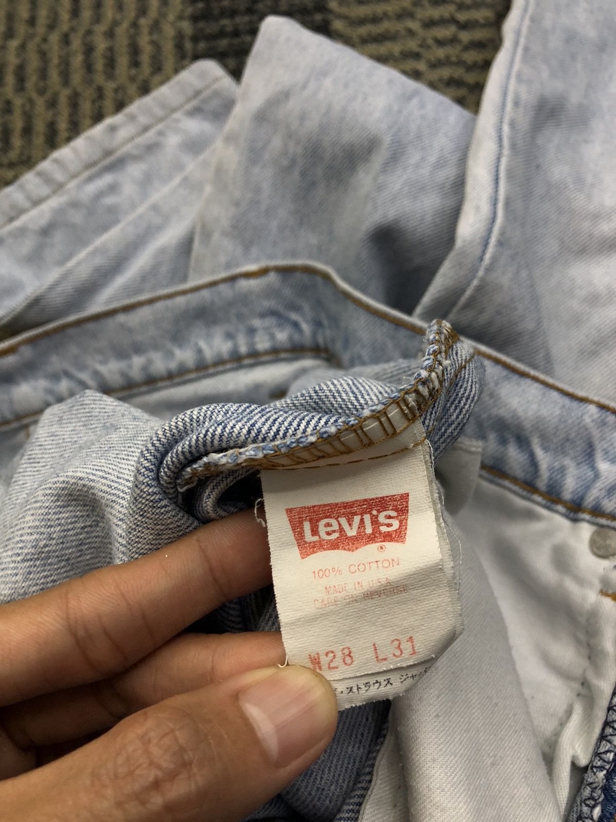 Levi's Vintage Levis 510 Light Wash Distressed Jeans Size 25" / US 0 / IT 36 - 18 Thumbnail