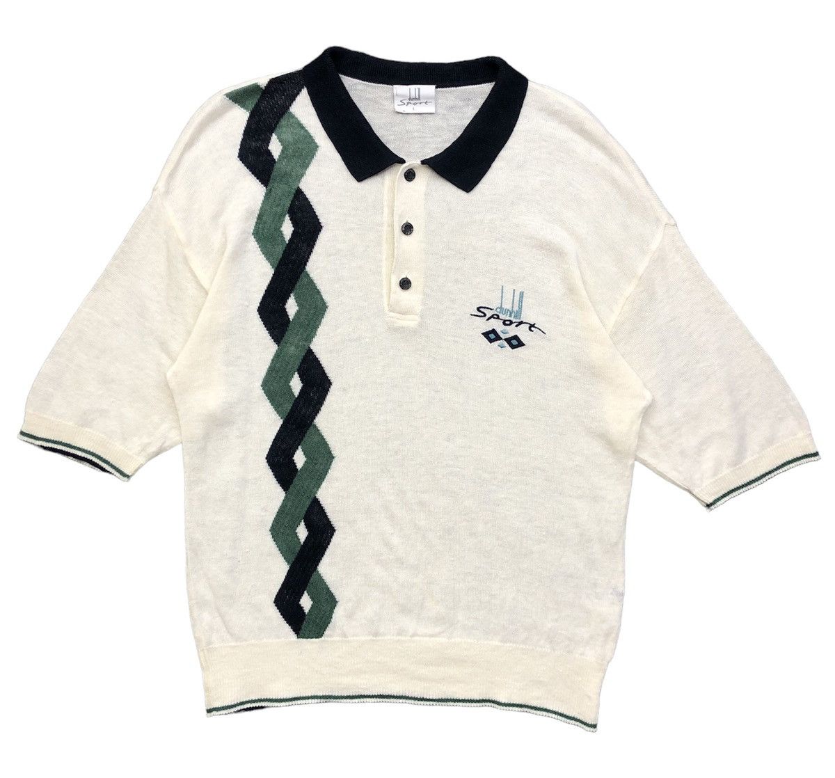 Vintage Dunhill Sport Knitted Collar Top