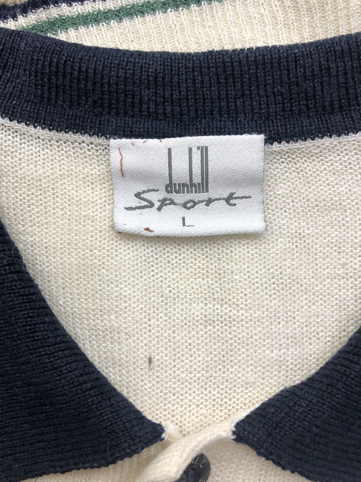 Alfred Dunhill Vintage Dunhill Sport Knitted Collar Top Size US L / EU 52-54 / 3 - 10 Thumbnail