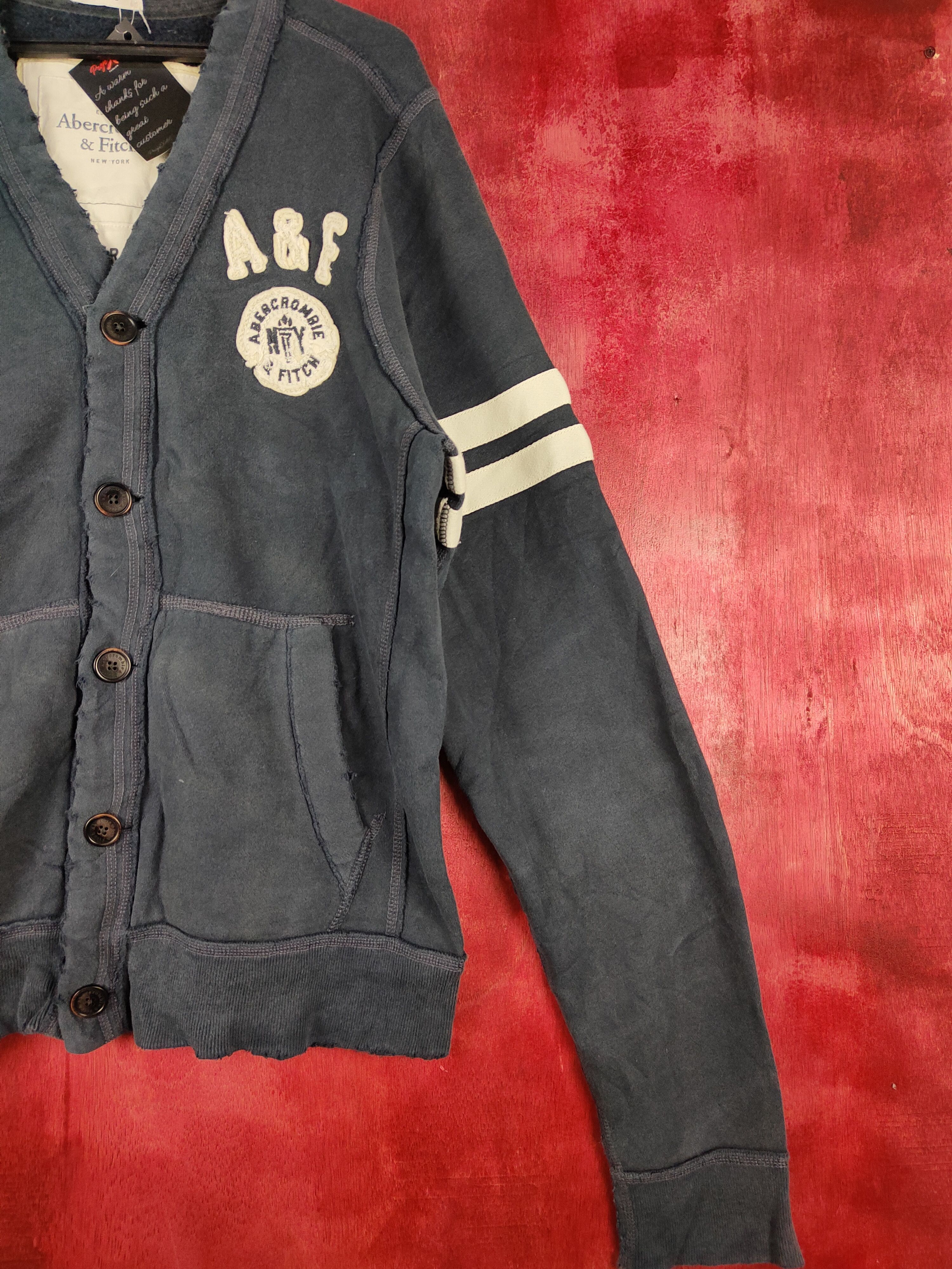 Abercrombie & Fitch Muscle - Abercrombie & Fitch Dark Blue cardigan japan #4826 Size US XL / EU 56 / 4 - 5 Thumbnail