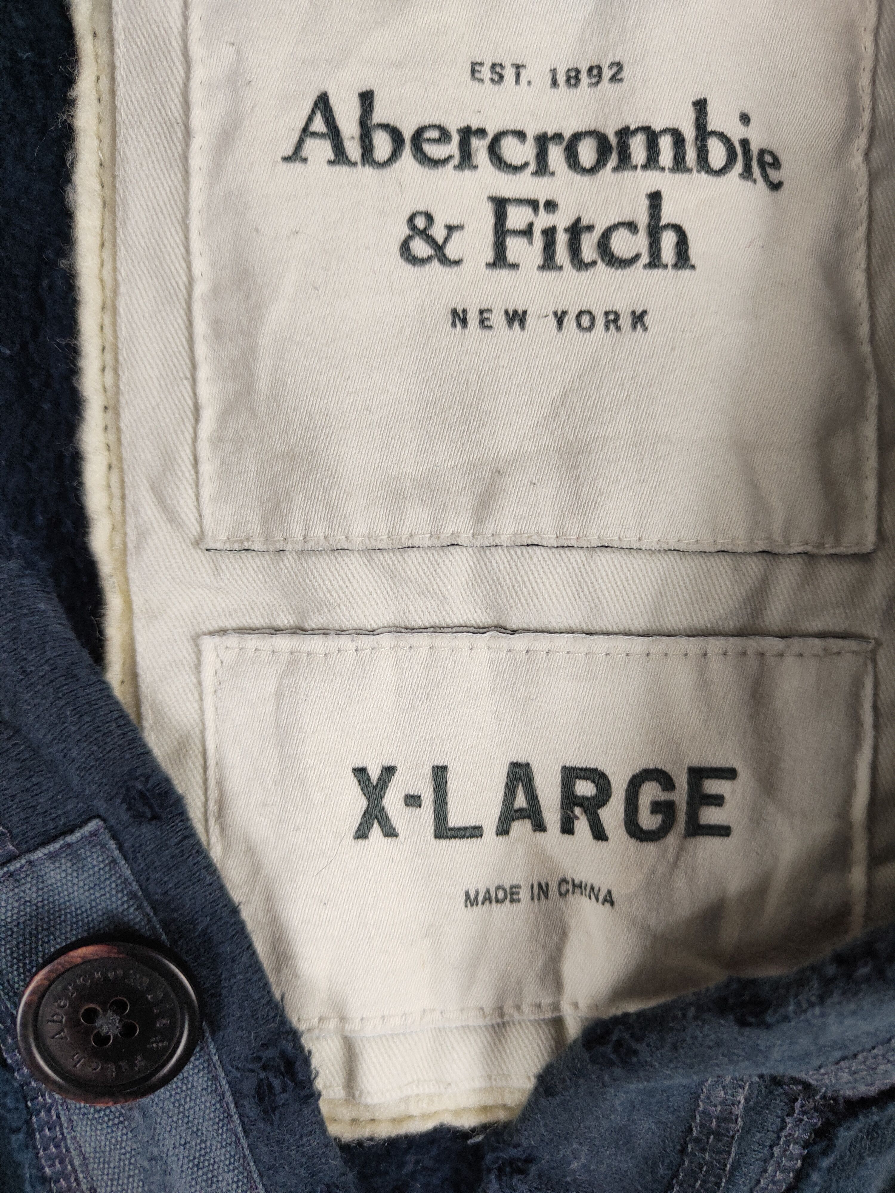 Abercrombie & Fitch Muscle - Abercrombie & Fitch Dark Blue cardigan japan #4826 Size US XL / EU 56 / 4 - 13 Thumbnail