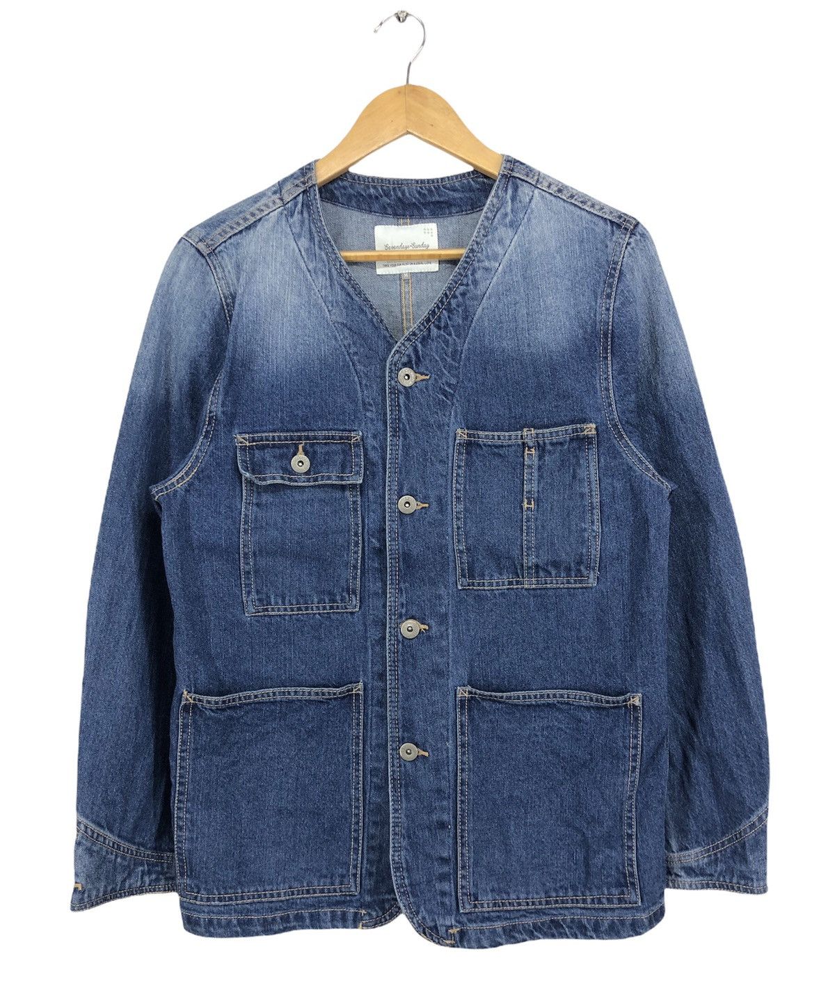 image of Sevendays=Sunday Chore Denim Jacket, Men's (Size Medium)