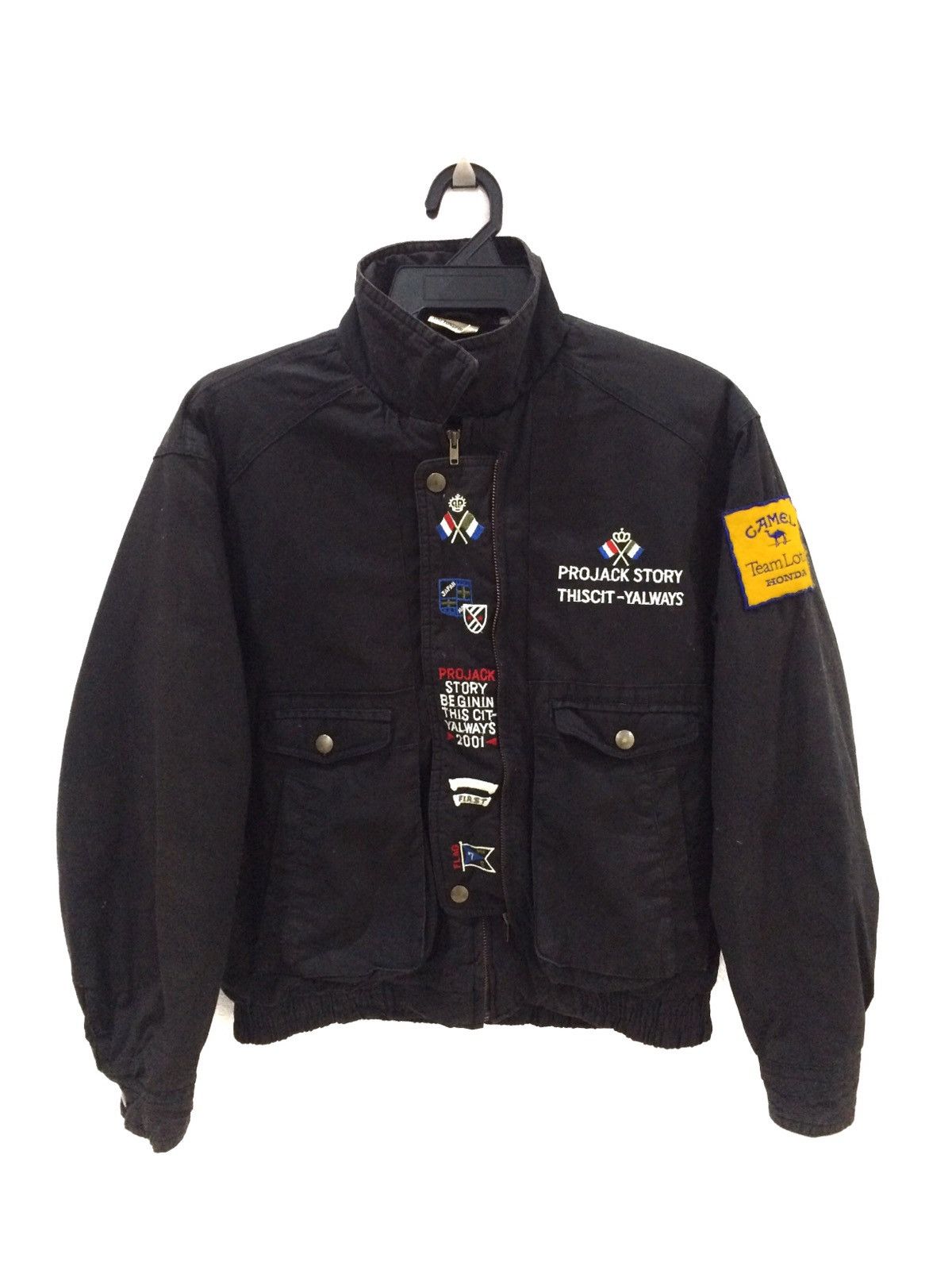 Vintage Projack Story Camel Team Lotus Honda Bombers Jacket