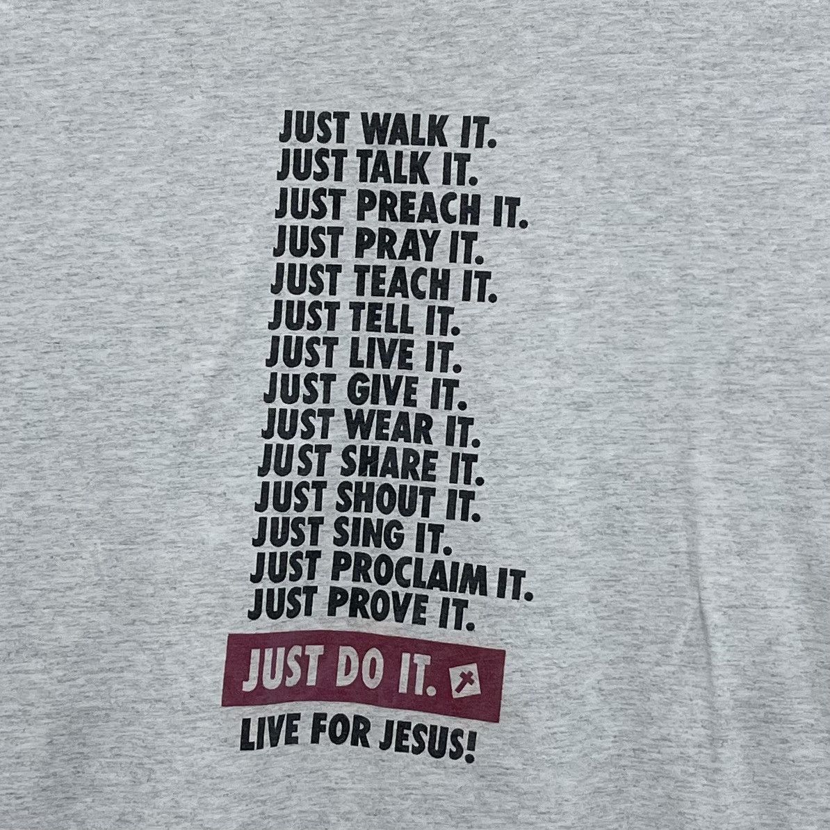 Beauty Beast × Vintage Vintage 90s Live For Jesus! Parody T-Shirt Size US L / EU 52-54 / 3 - 2 Thumbnail