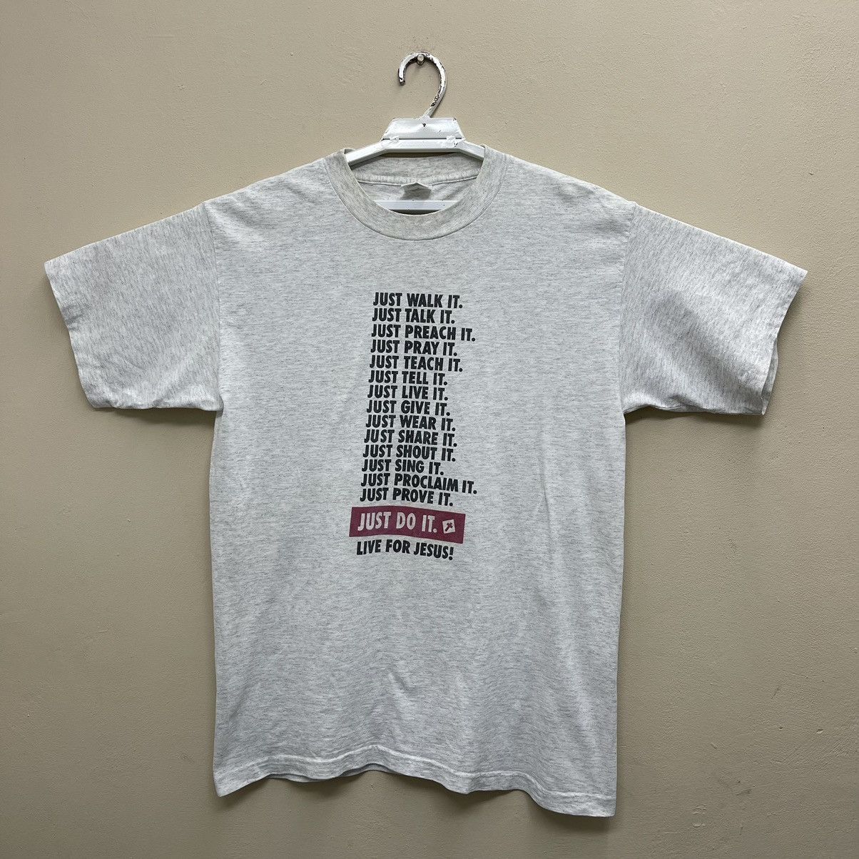 Vintage 90s Live For Jesus! Parody T-Shirt