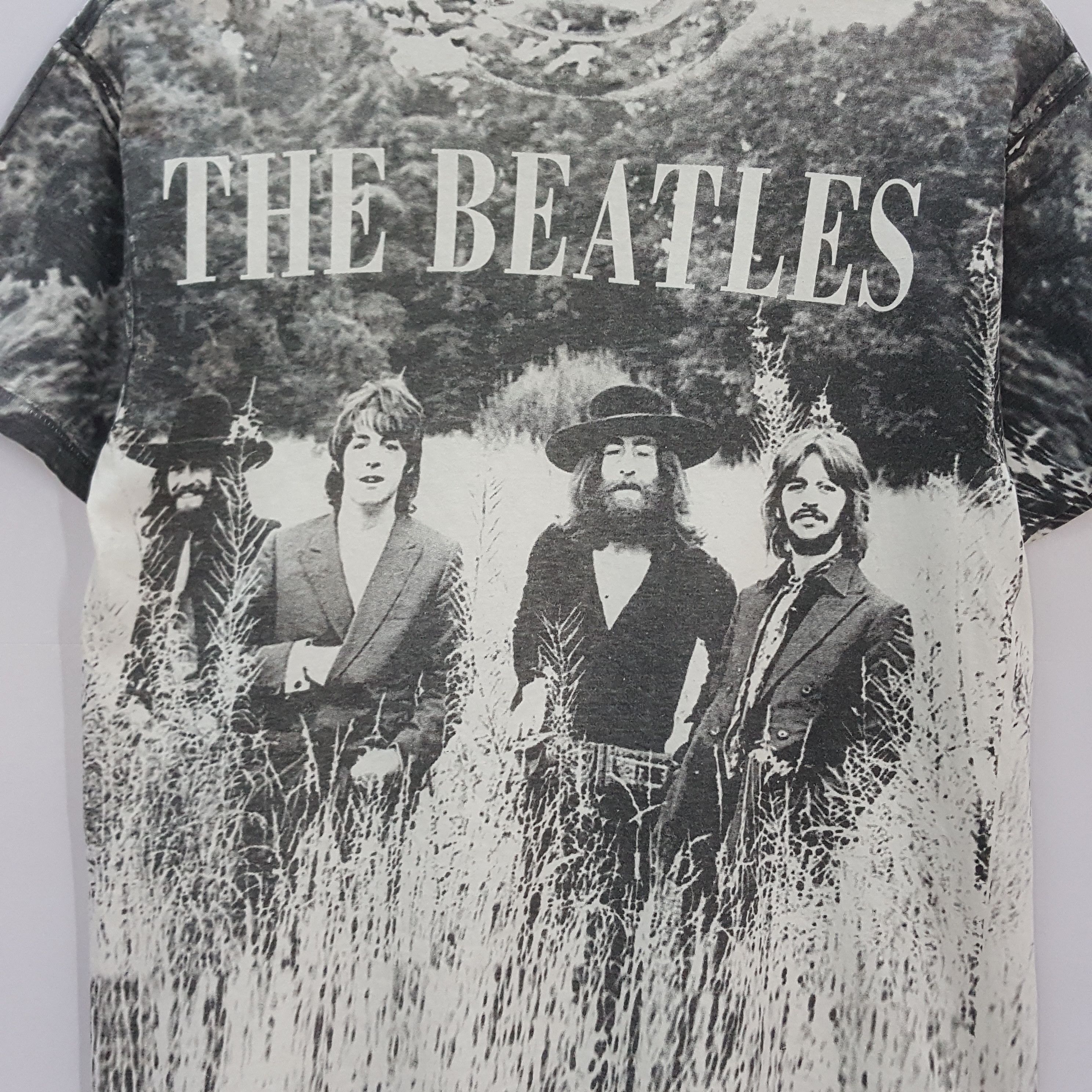 Band Tees × Vintage Vintage 90's THE BEATLES English Band Full Print T-shirt Size US XL / EU 56 / 4 - 4 Thumbnail