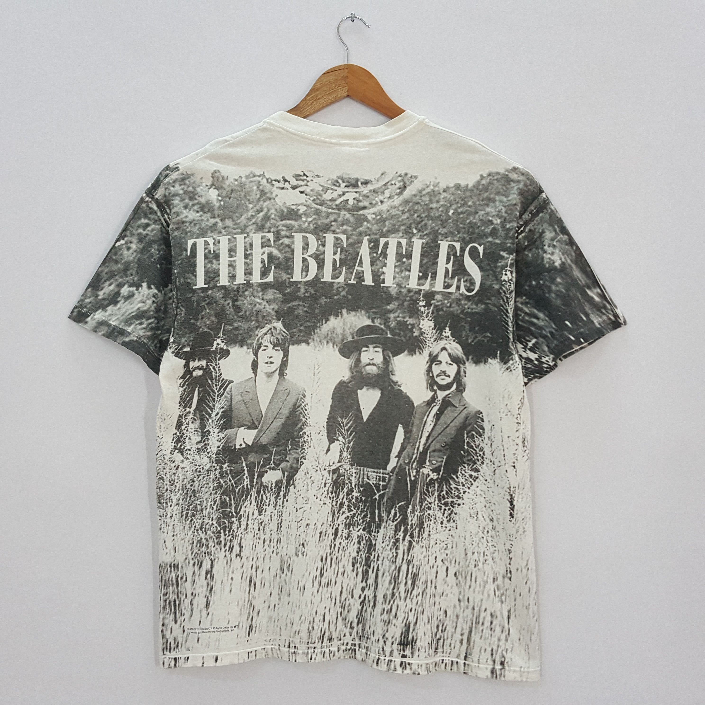 Band Tees × Vintage Vintage 90's THE BEATLES English Band Full Print T-shirt Size US XL / EU 56 / 4 - 7 Thumbnail