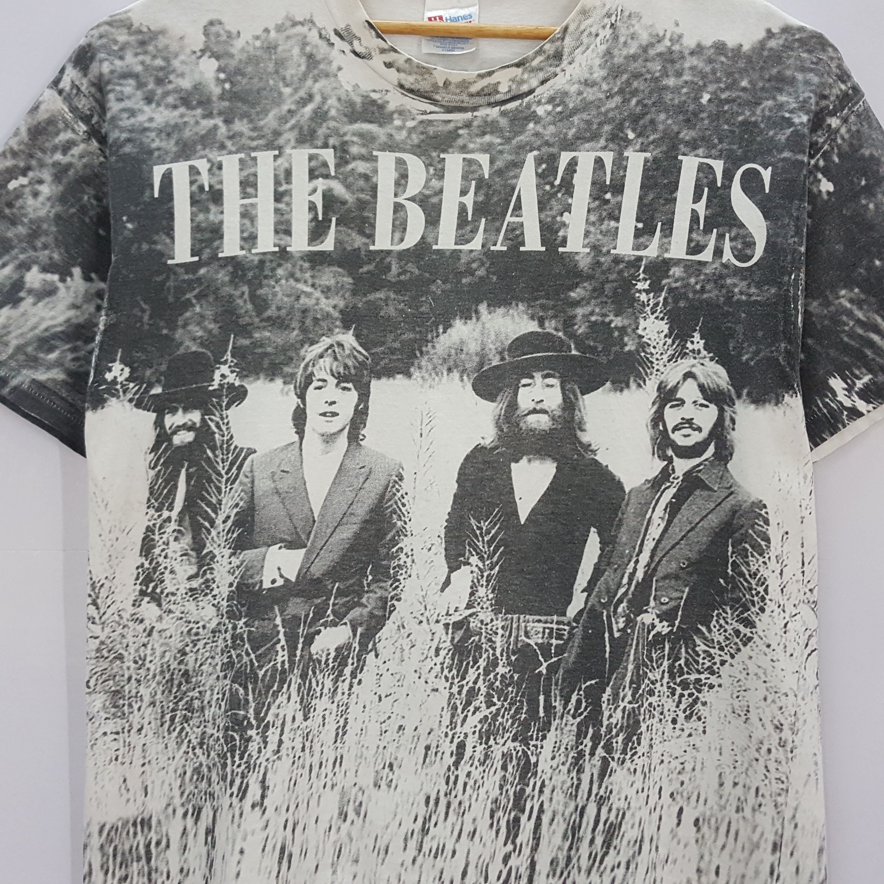 Band Tees × Vintage Vintage 90's THE BEATLES English Band Full Print T-shirt Size US XL / EU 56 / 4 - 6 Thumbnail