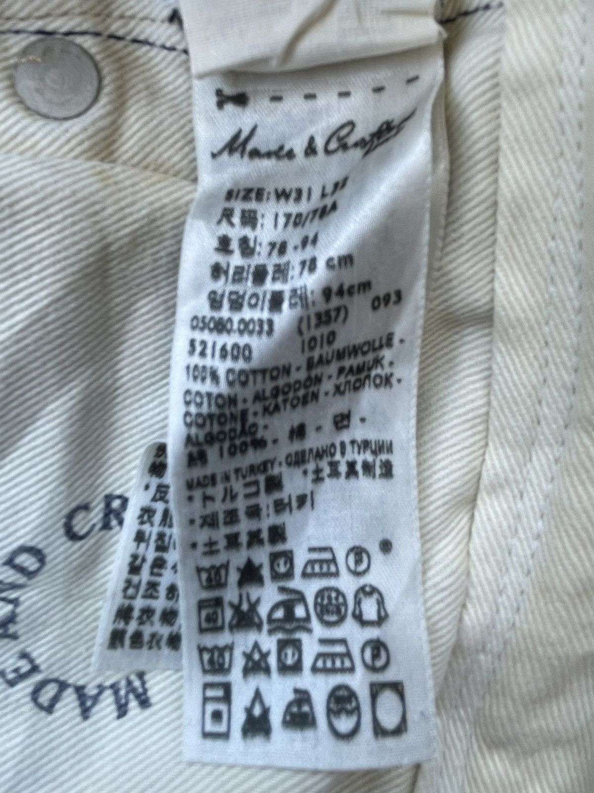 Levi's Levis Made & Crafted 508 E Distresed Size US 32 / EU 48 - 15 Thumbnail
