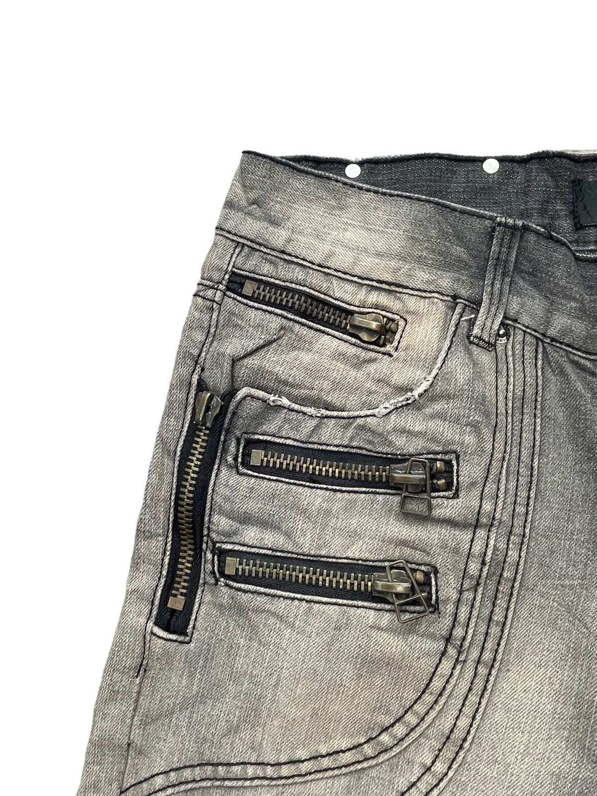 Japanese Brand Solberry Distressed Denim Size US 34 / EU 50 - 7 Thumbnail