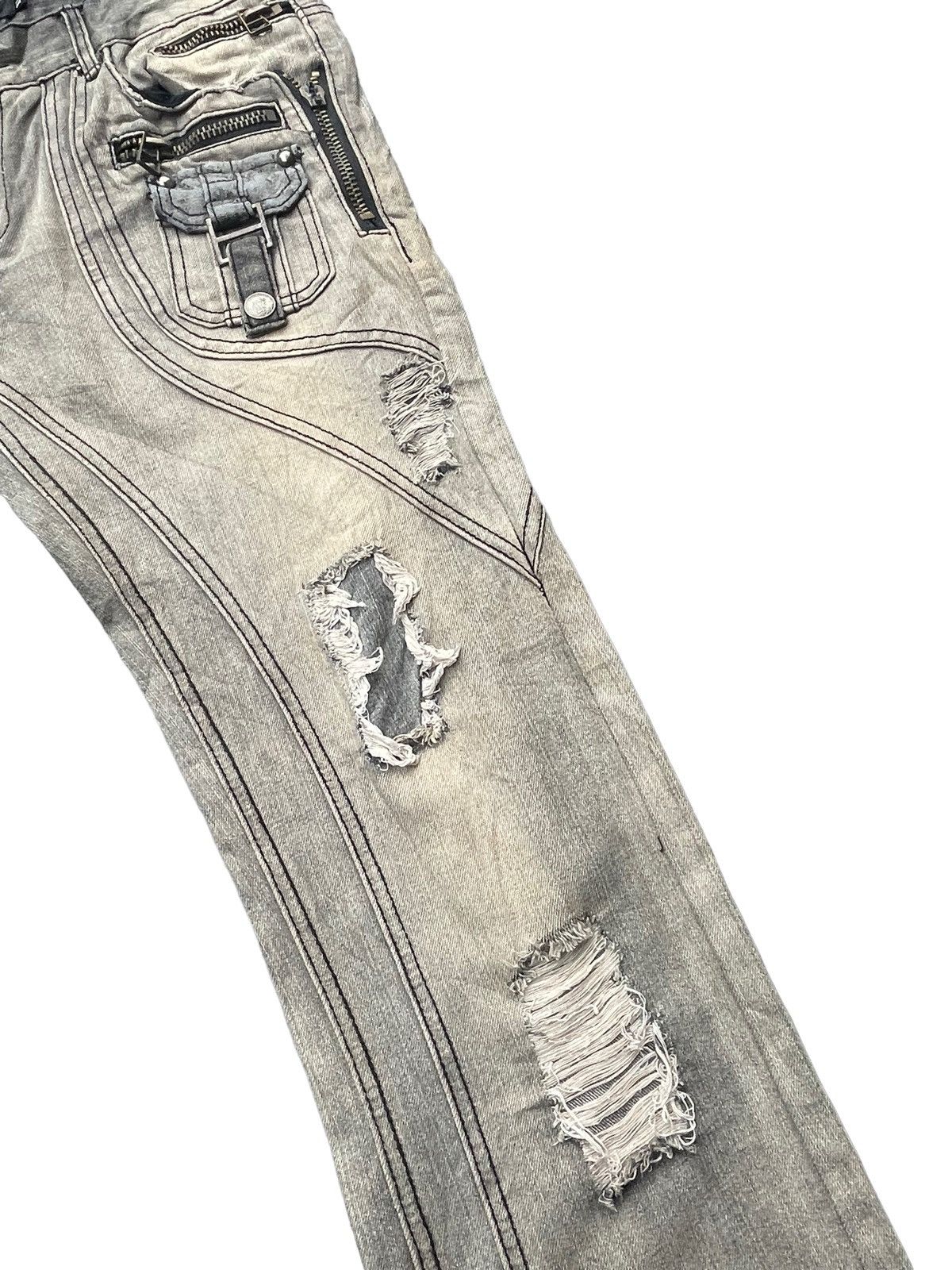 Japanese Brand Solberry Distressed Denim Size US 34 / EU 50 - 4 Thumbnail