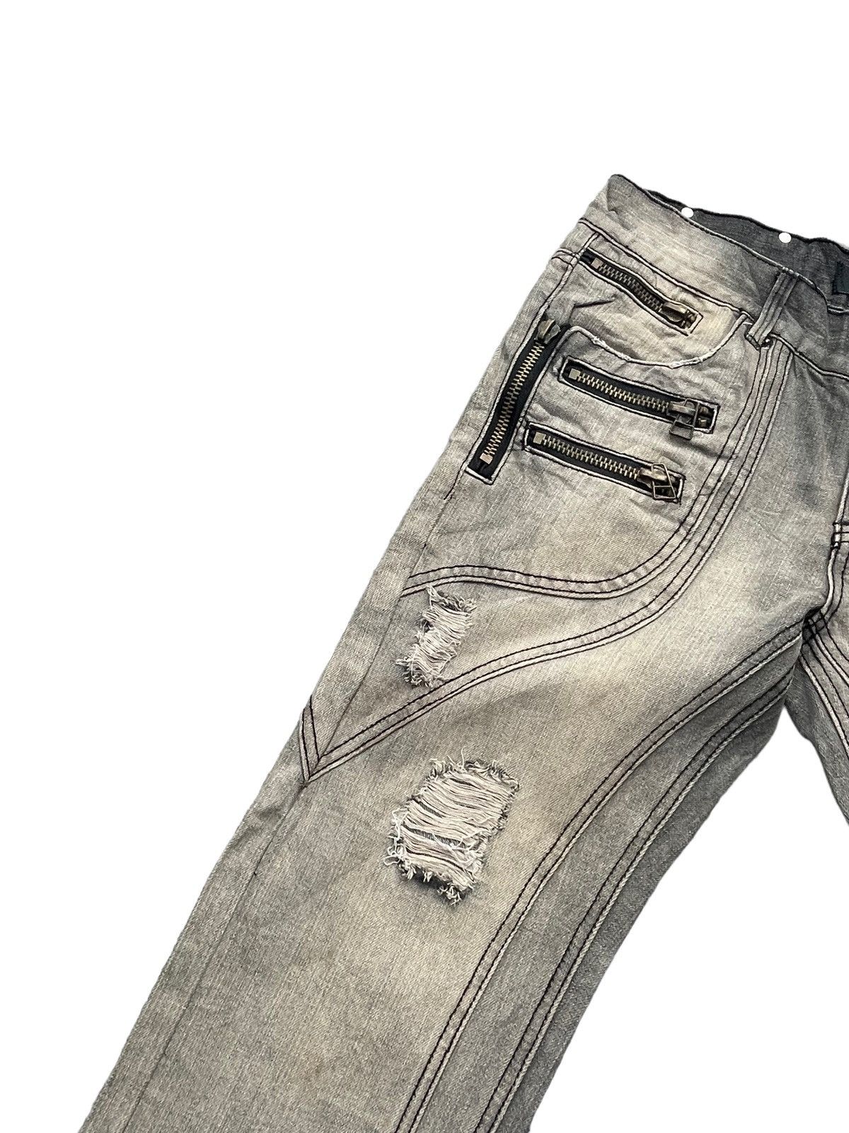 Japanese Brand Solberry Distressed Denim Size US 34 / EU 50 - 5 Thumbnail