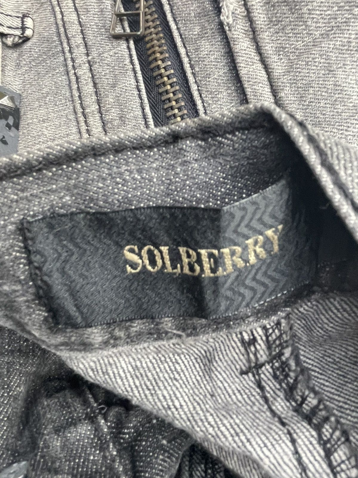 Japanese Brand Solberry Distressed Denim Size US 34 / EU 50 - 14 Thumbnail