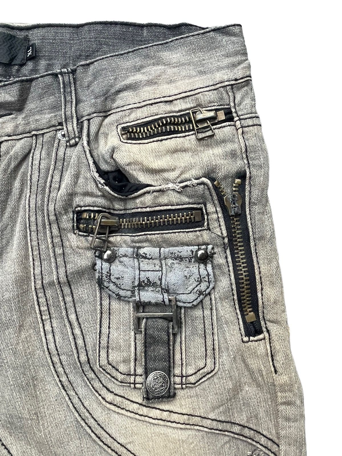 Japanese Brand Solberry Distressed Denim Size US 34 / EU 50 - 6 Thumbnail